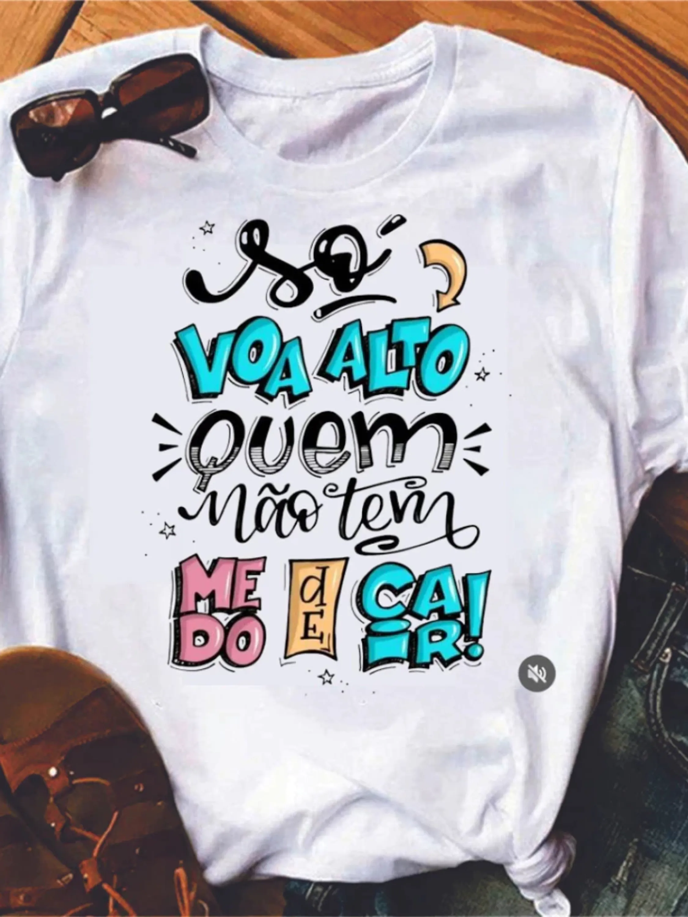 Camiseta Camisa Babylook  T-shirt Feminina Blusa Algodão Leão de Judá - Moda