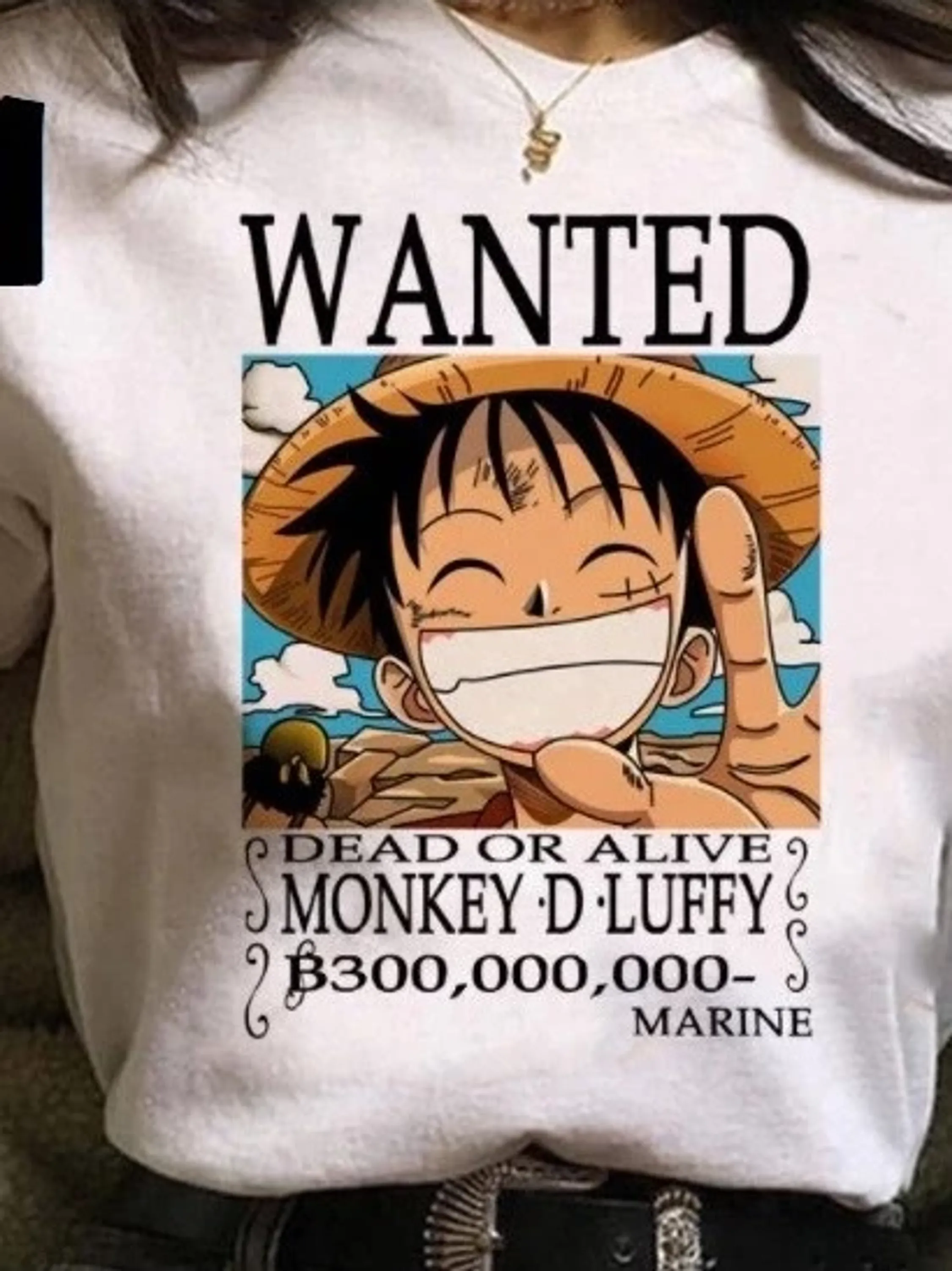 Camiseta One Piece Luffy Anime Babylook Camisa Algodão