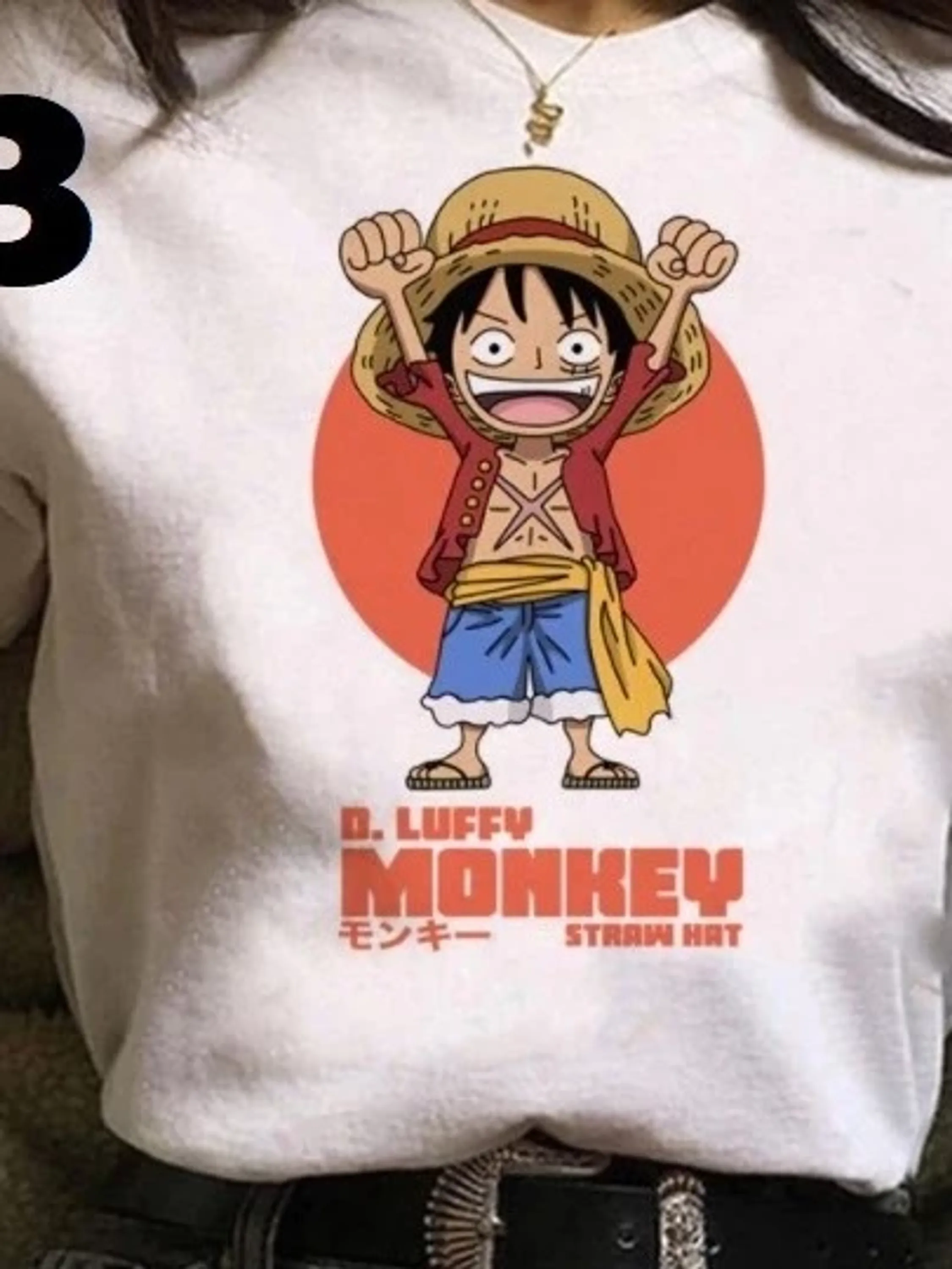 Camiseta One Piece Luffy Anime Babylook Camisa Algodão