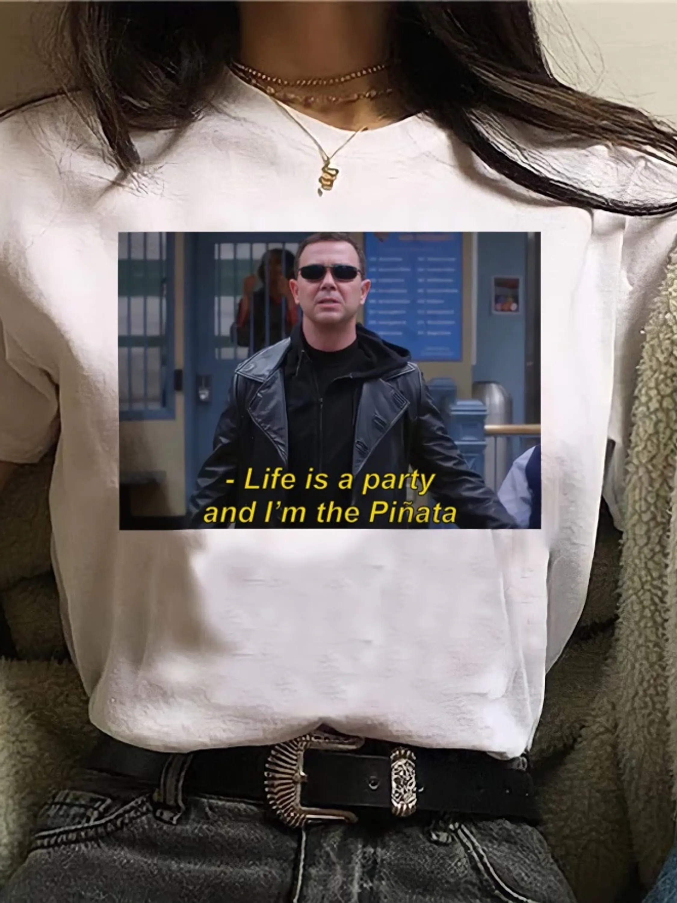 Camiseta Brooklyn 99 Charles Boyle Aesthetic Algodão Camisa Babylook