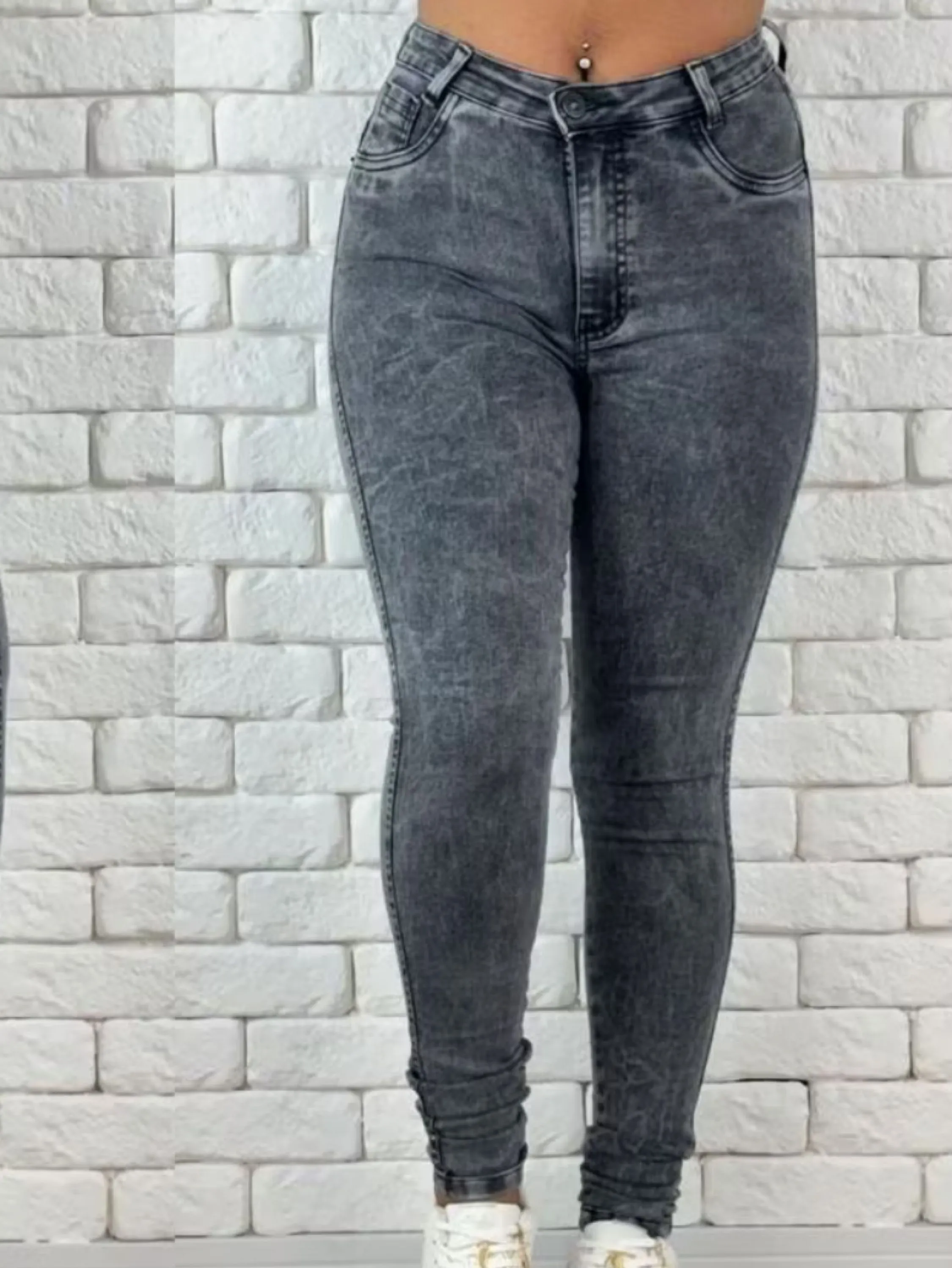 Calça Skinny Grafite Modinha