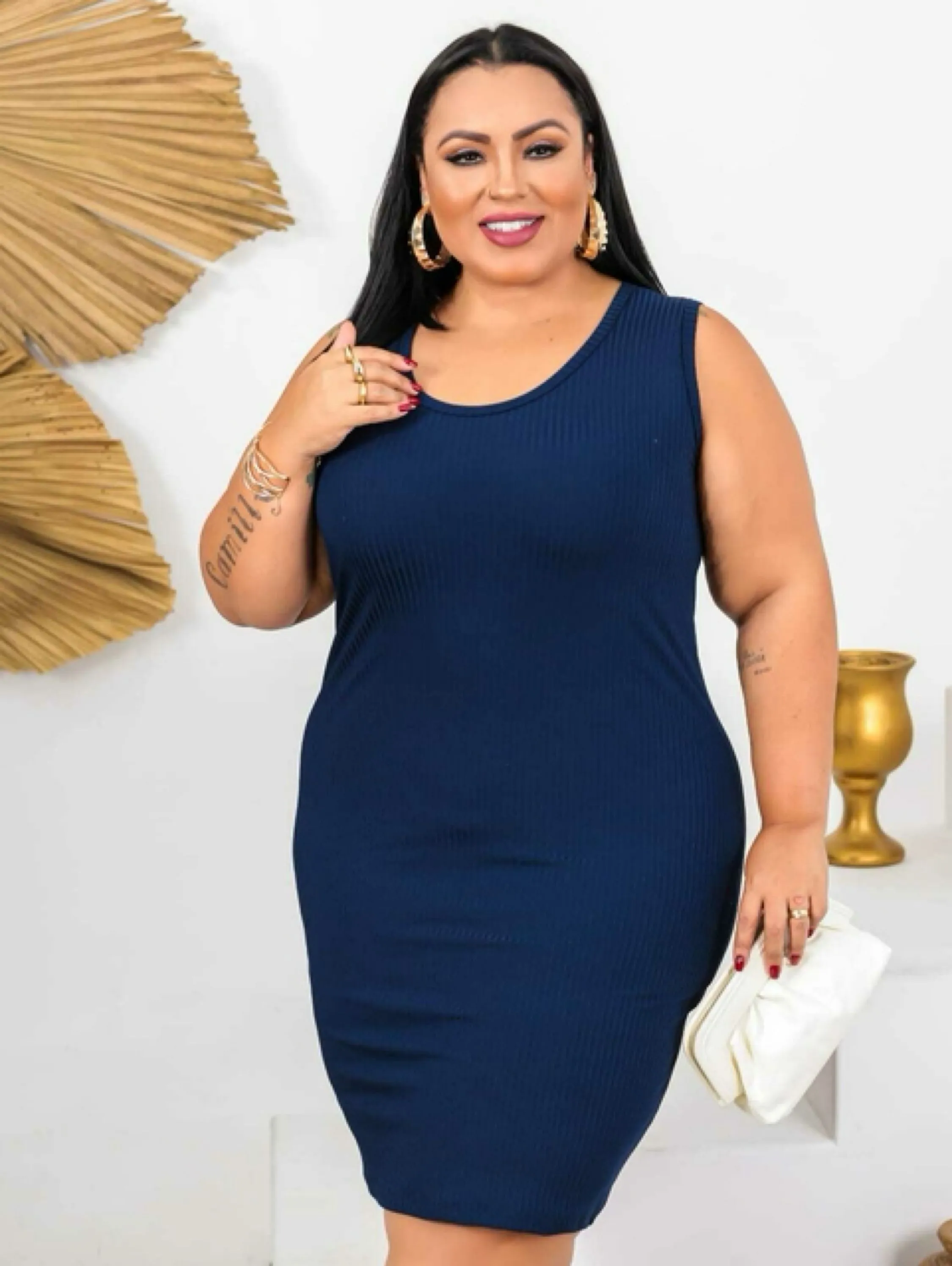 Vestido Plus Size Regata