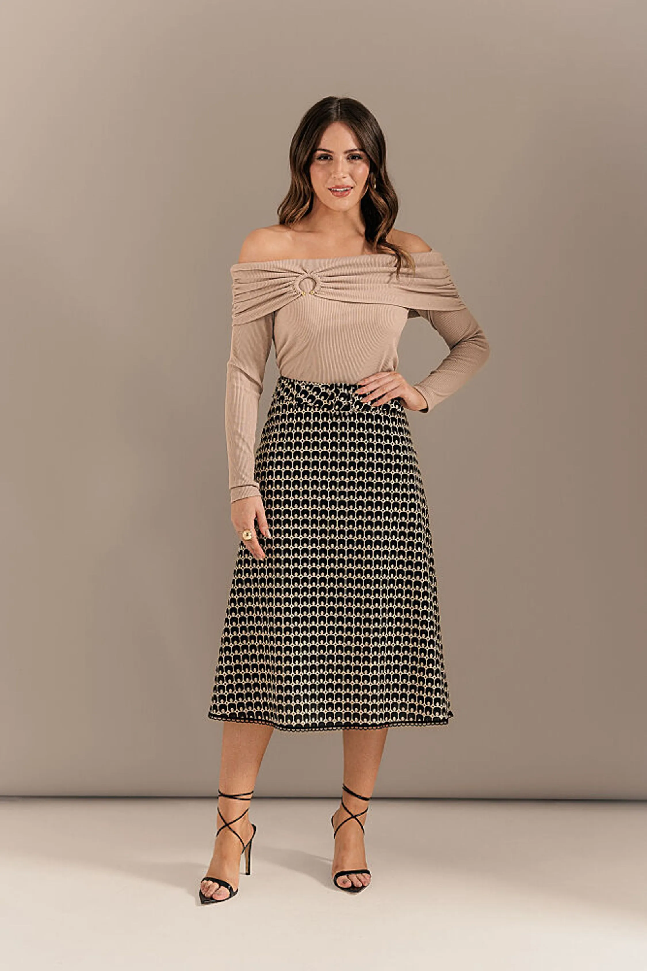 SAIA LAISE BORDADA C/ CINTO