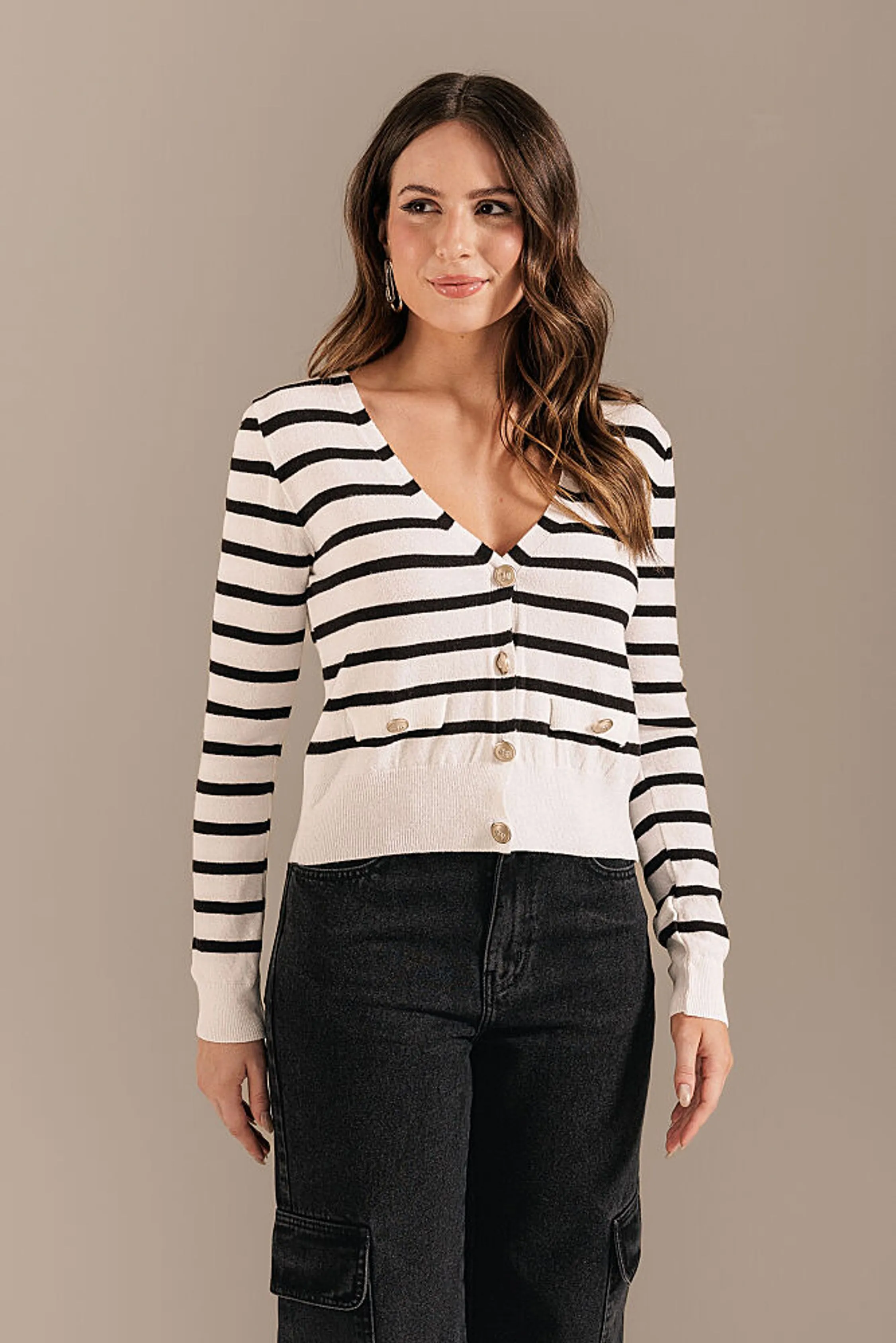 BLUSA TRICOT LISTRADO