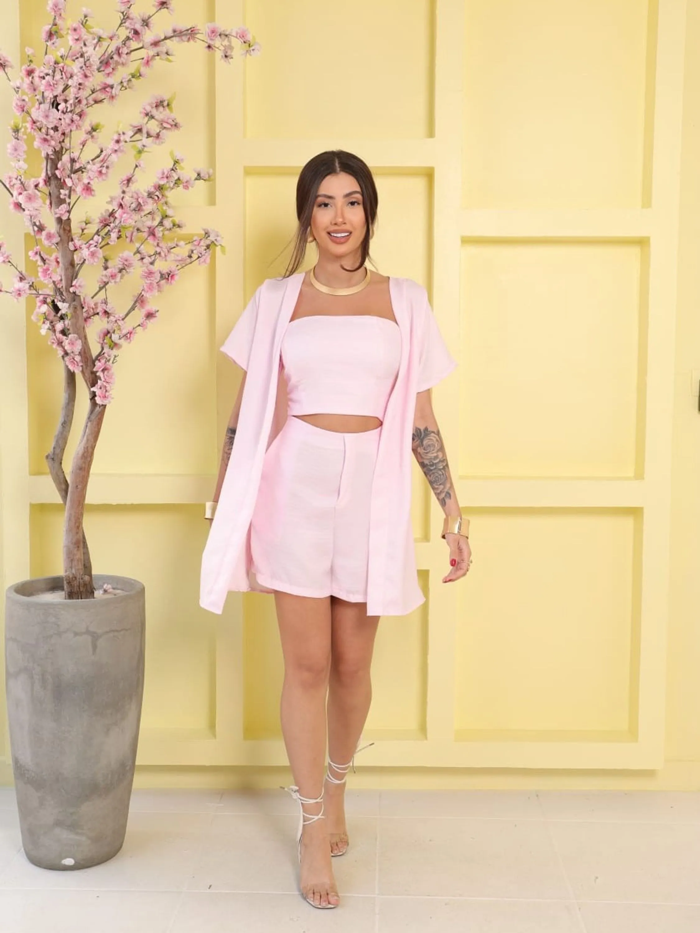 Conjunto femenino 3 peças