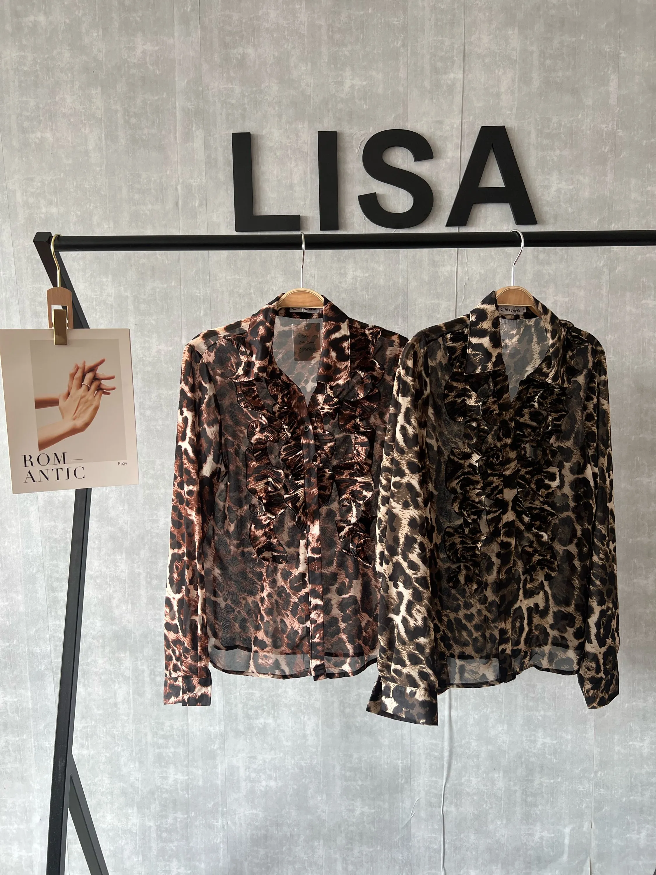 camisa leopardo