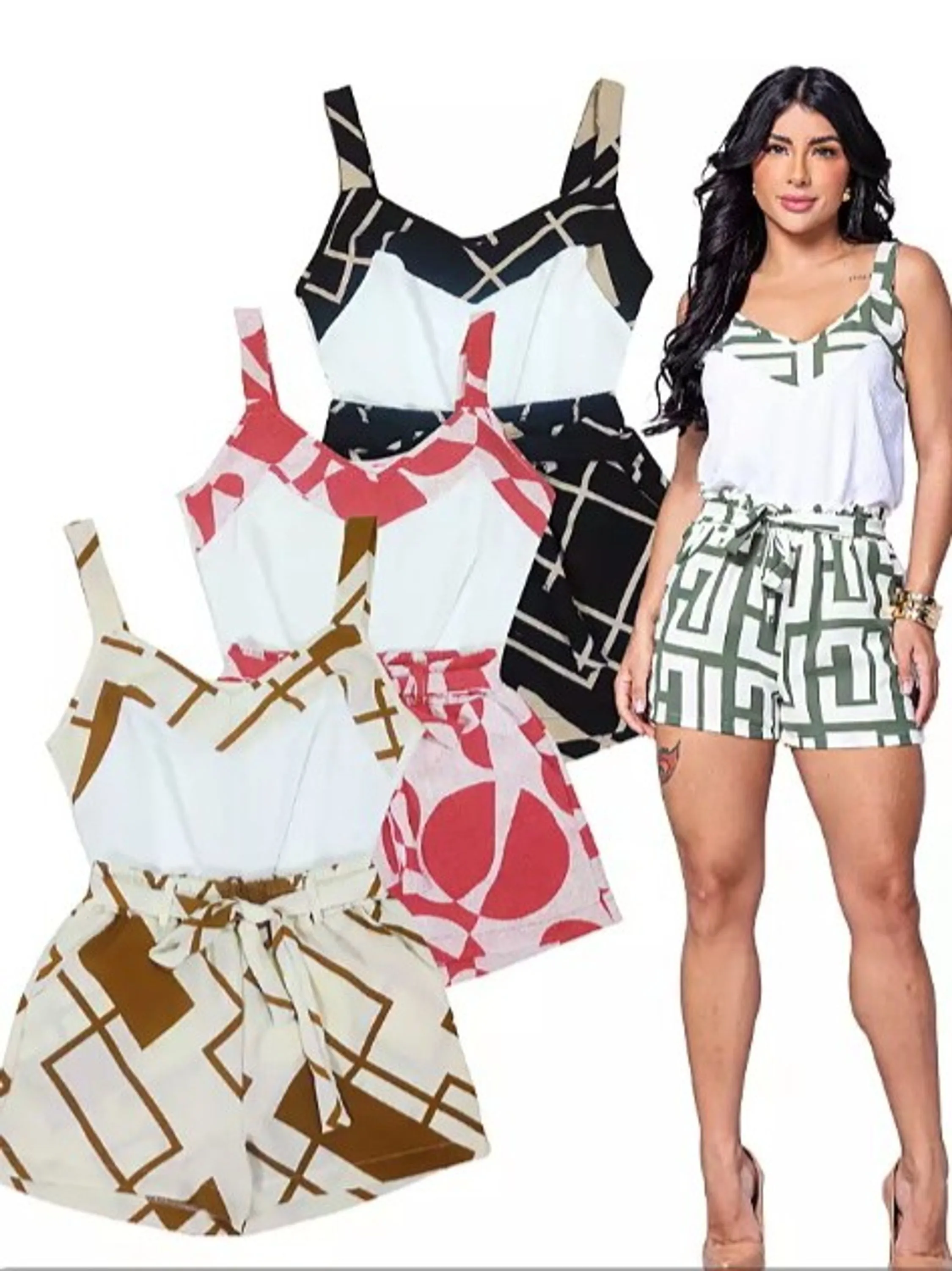 Conjunto  estampdo