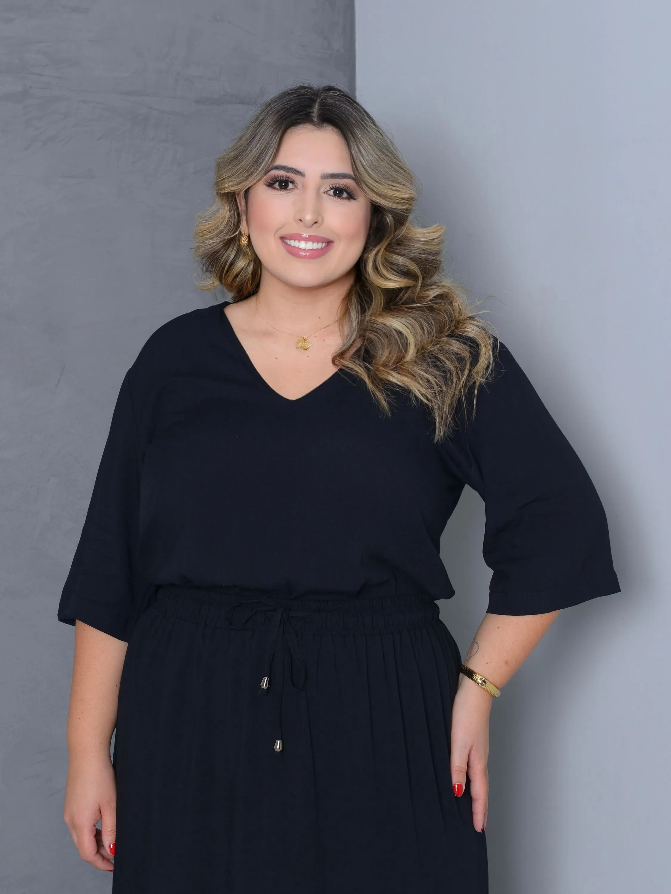 Blusa plus size Rafaela Preta