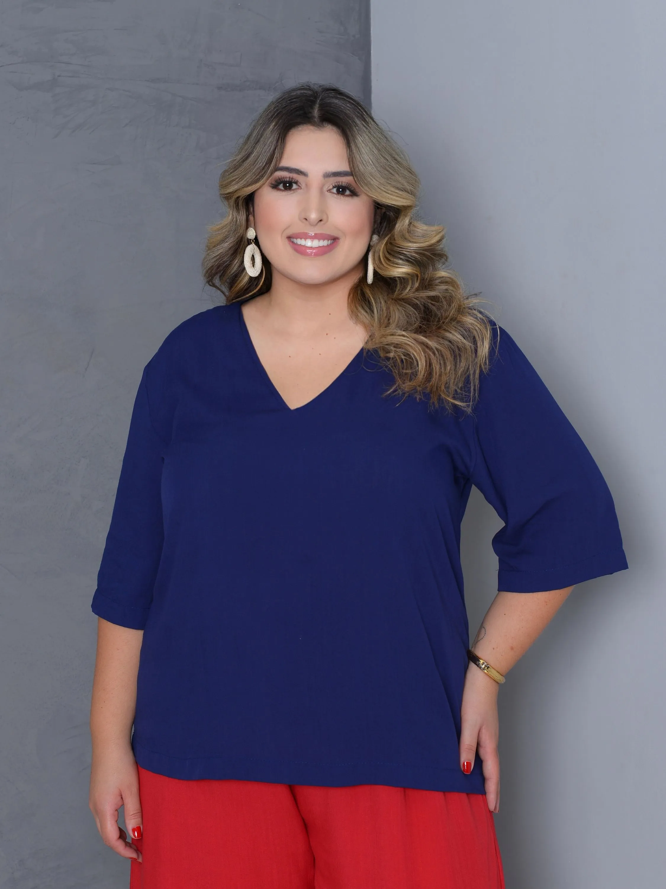 Blusa Rafaela Azul Noite