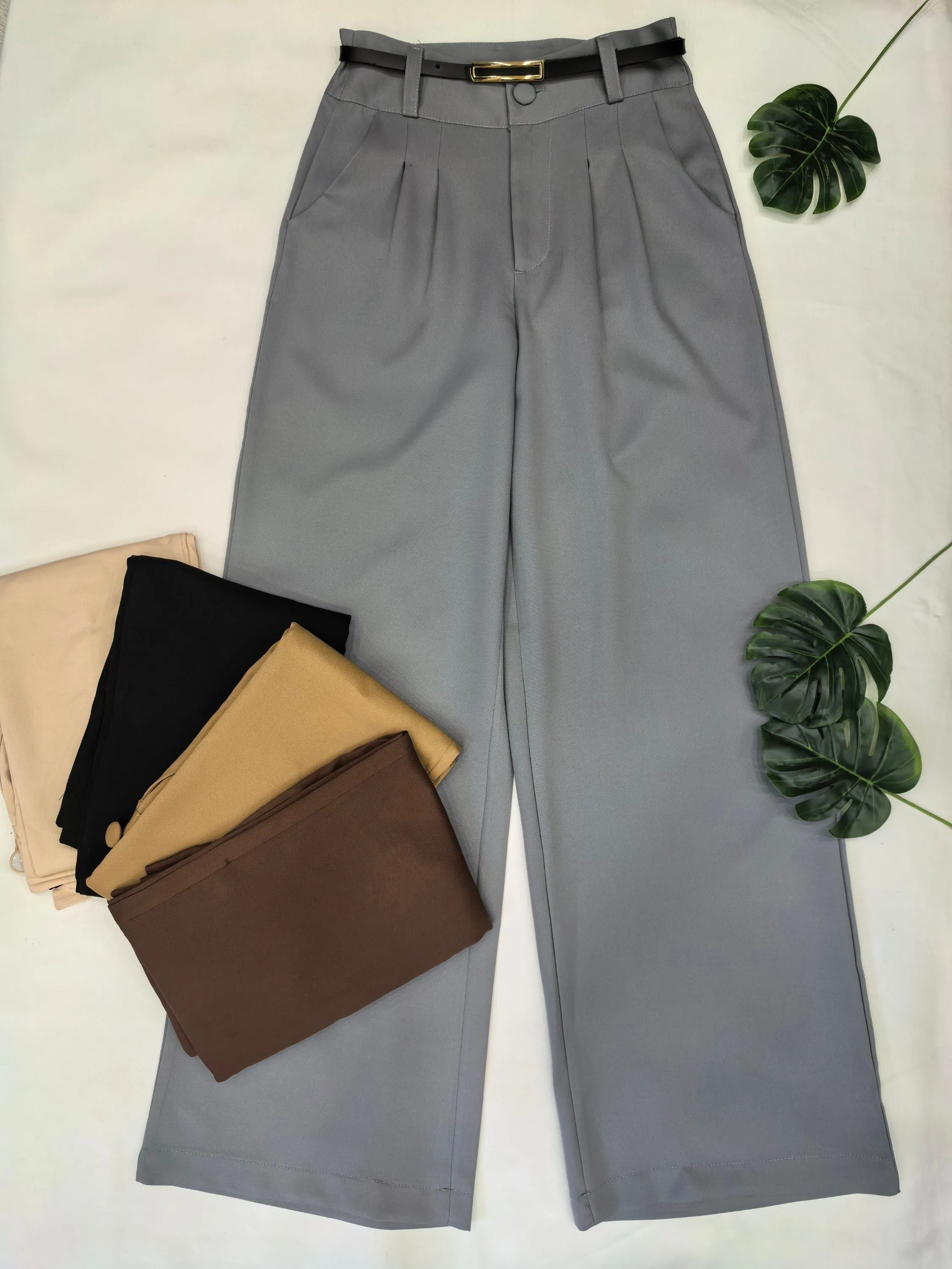Calça alfaiataria feminina de alfaiataria plus