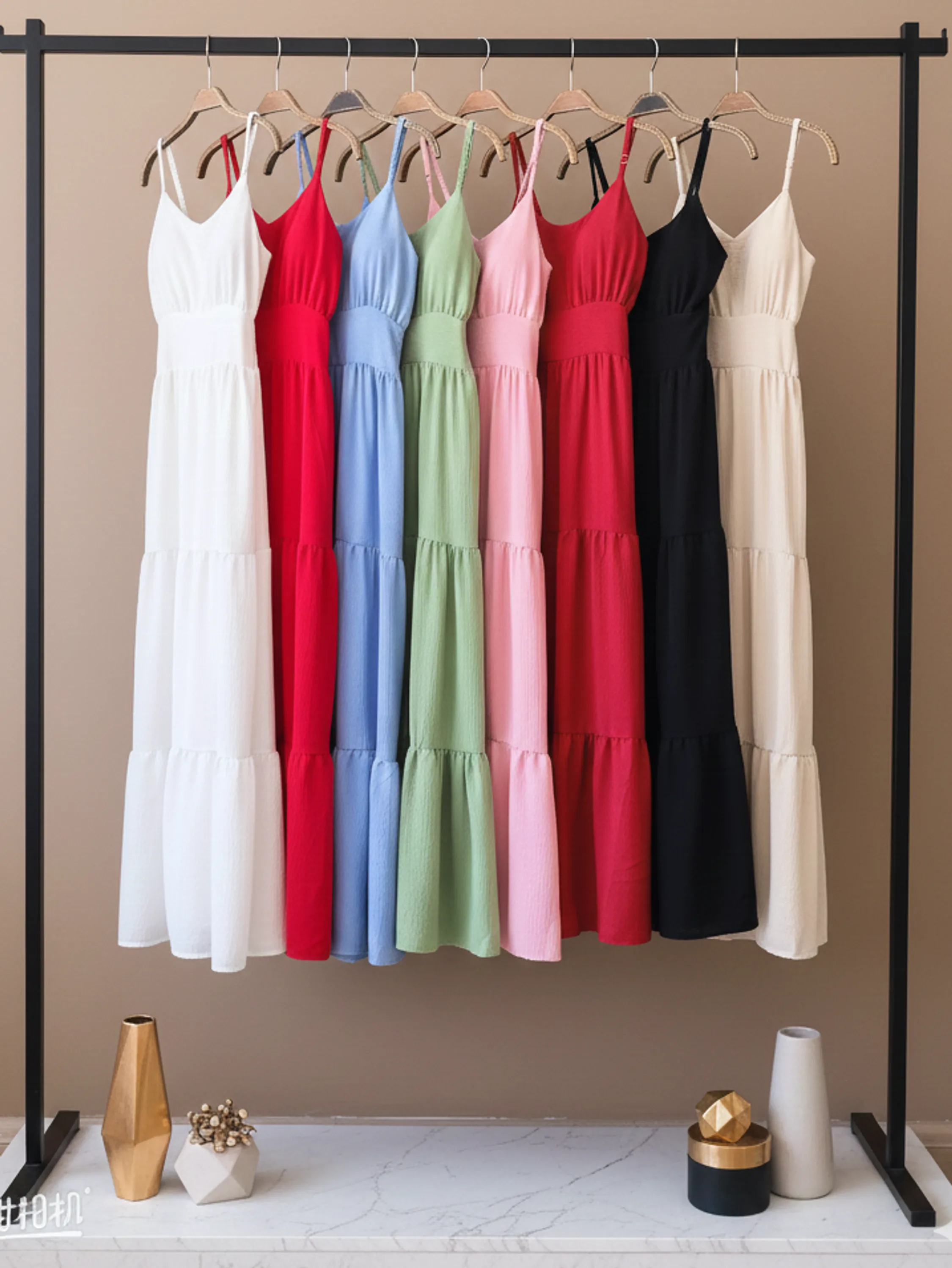 vestido feminino longo duna com bojo e forro 182#