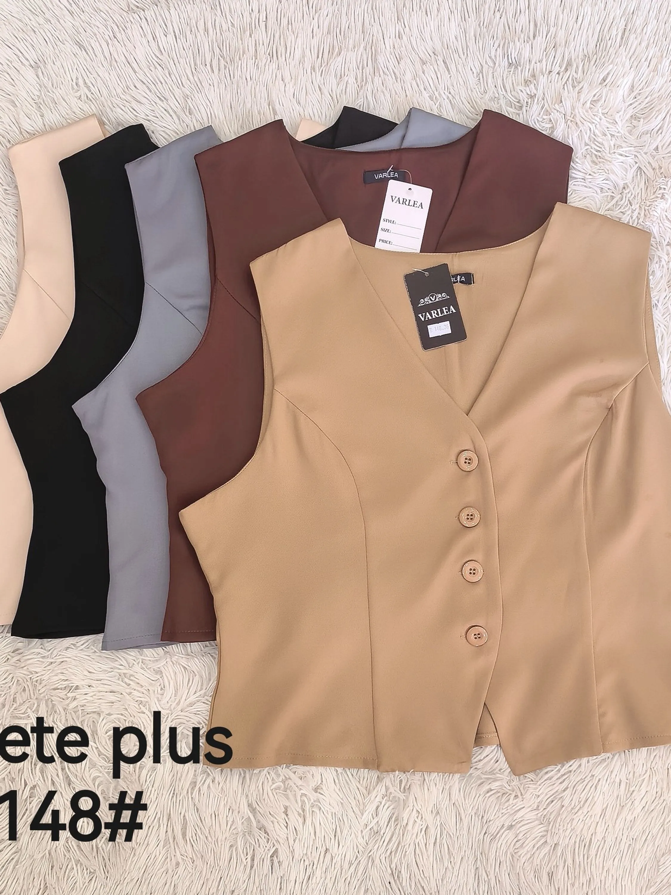 colete plus Alfaiataria feminino 148#