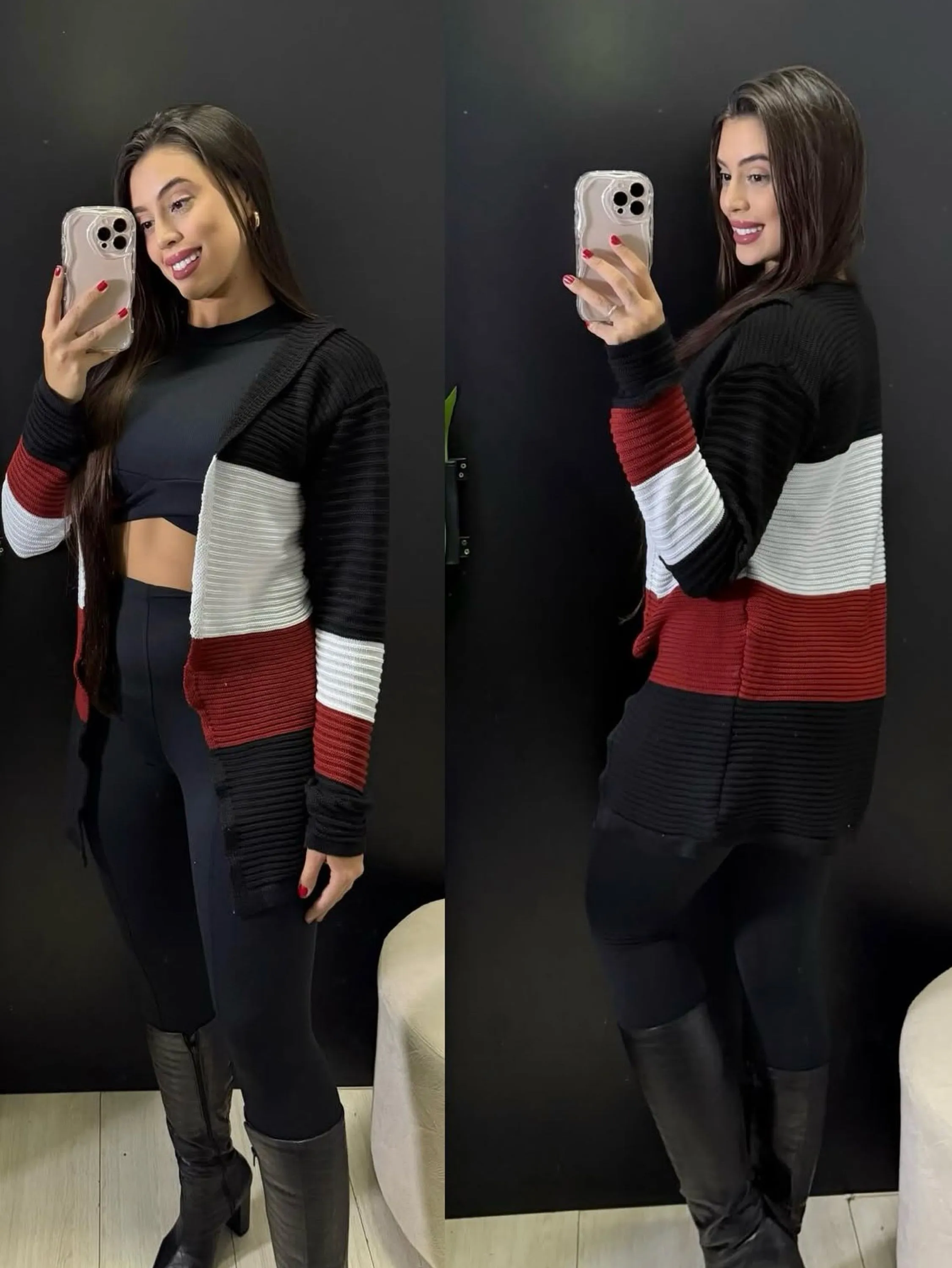 Cardigã tricot