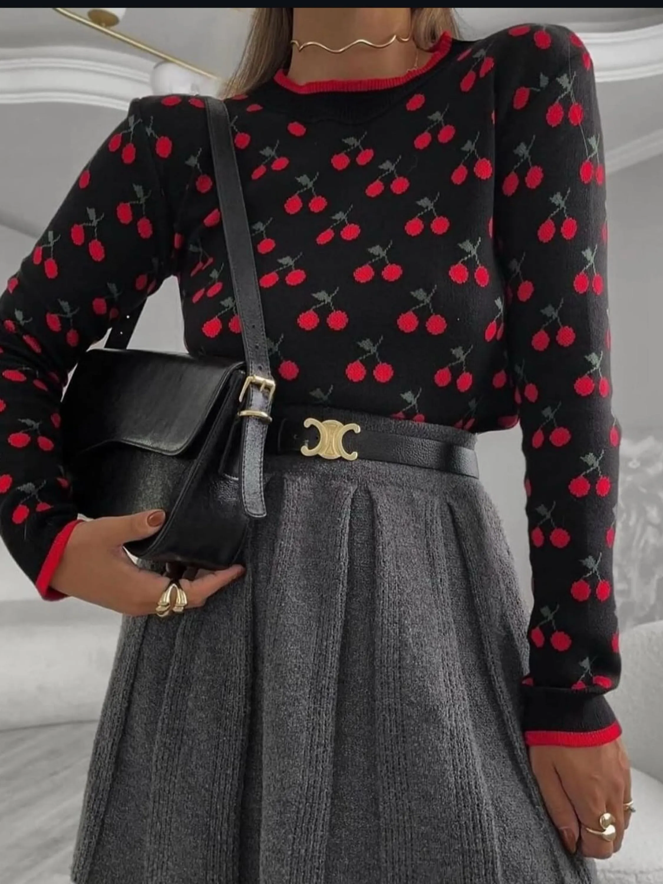 Blusa cereja