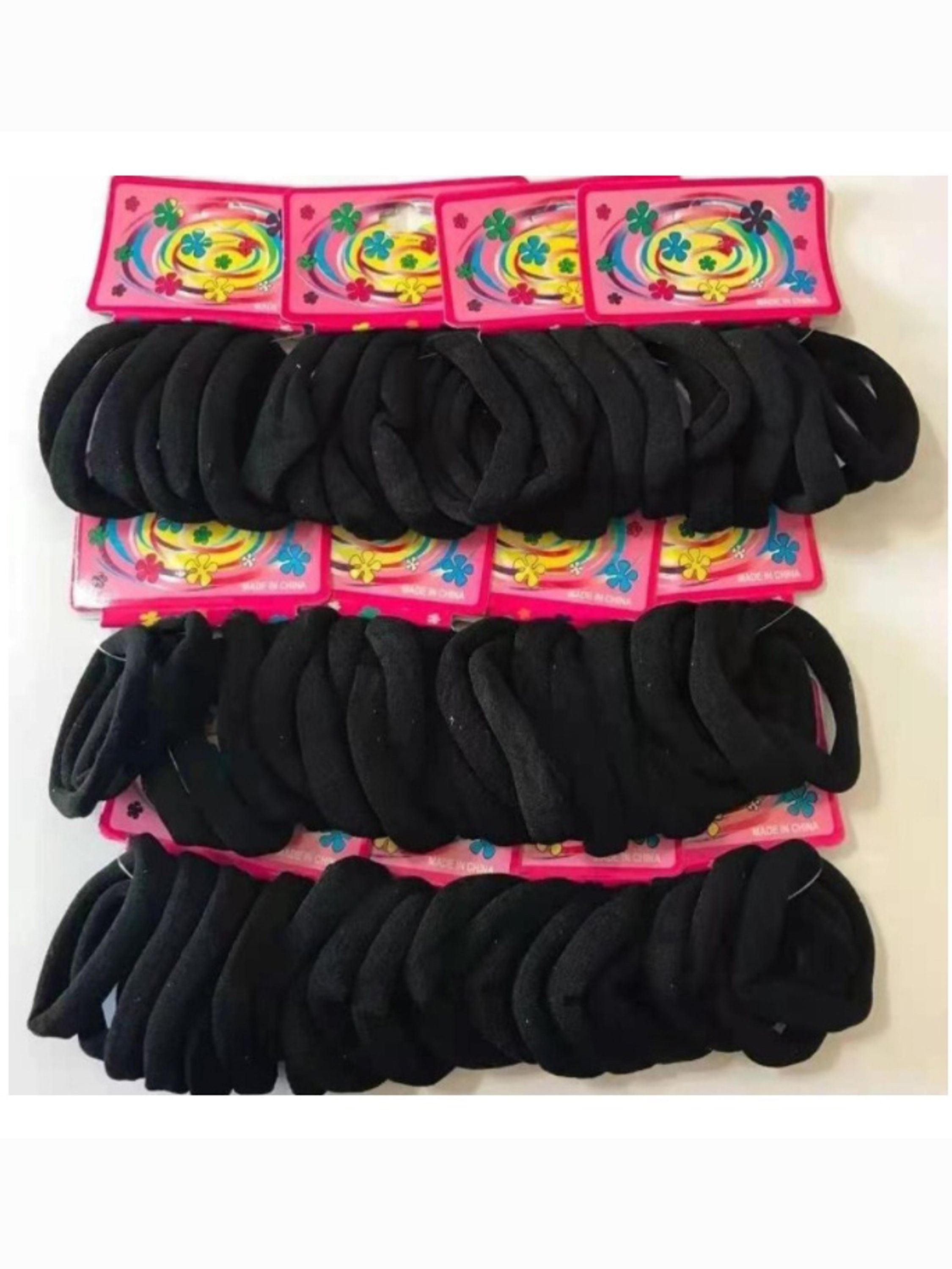 KiT 72 Unidades Elástico Rabico Para Cabelo Tipo Pacote