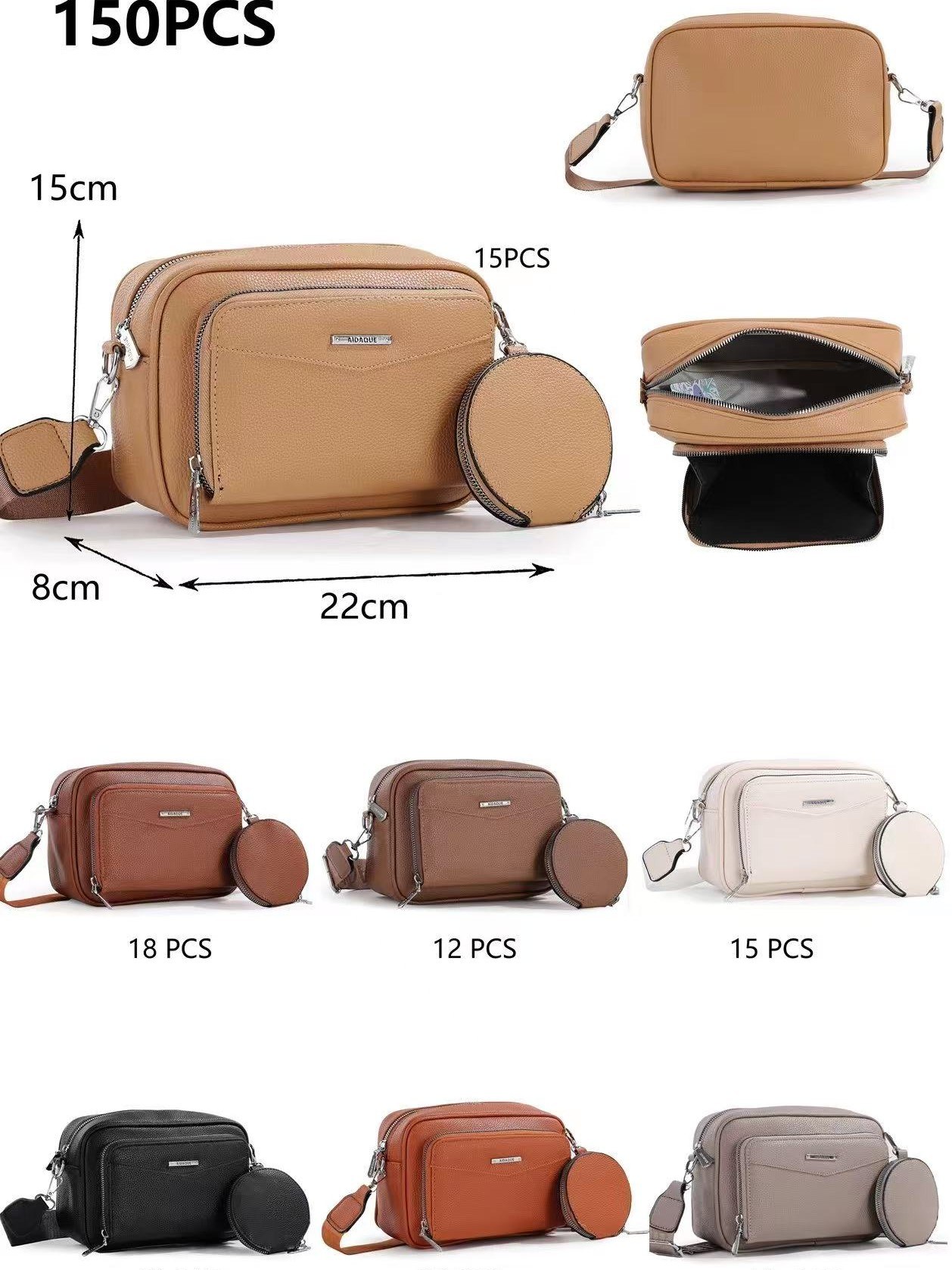 Bolsa transversal feminina casual 85