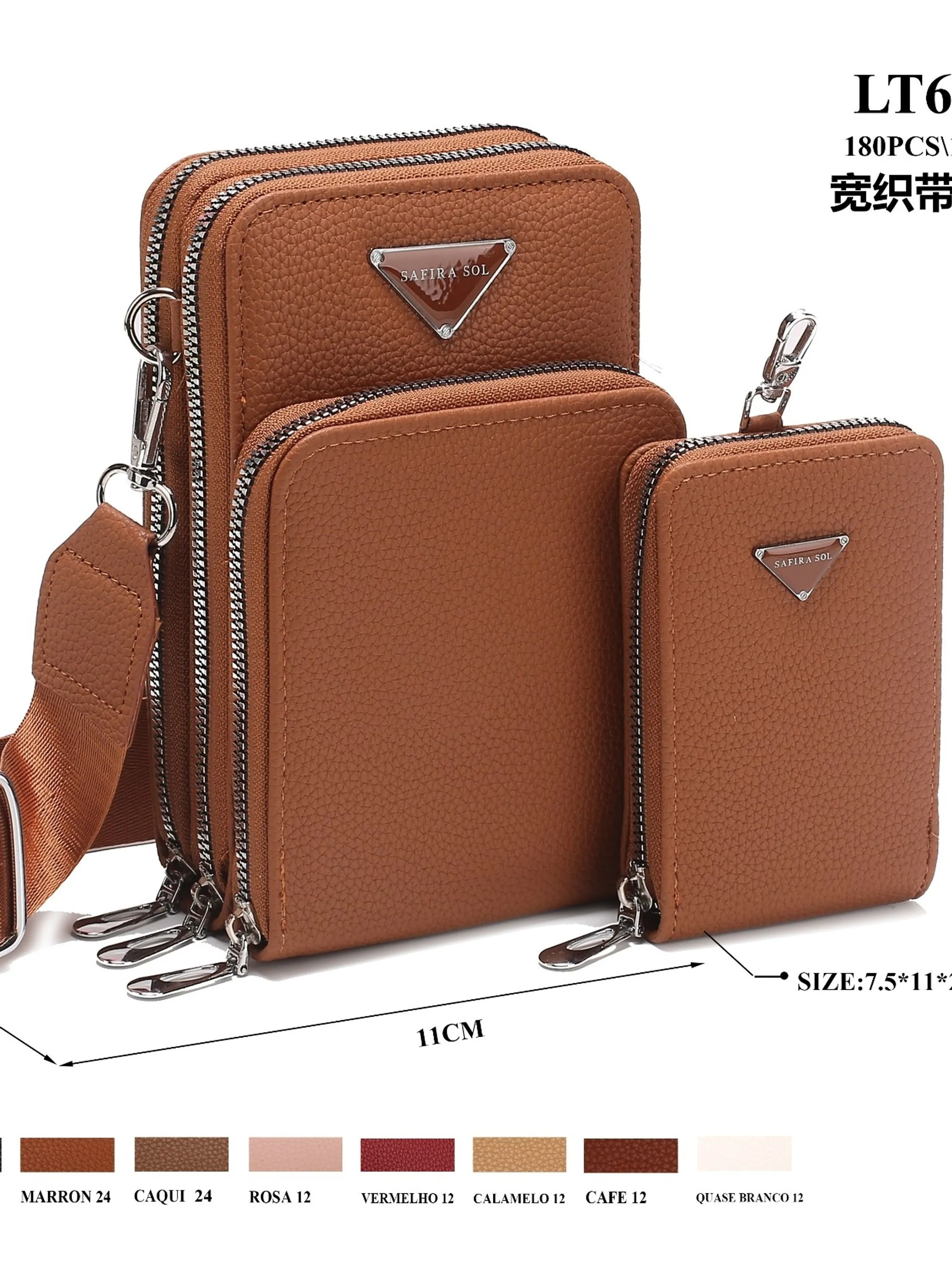 Bolsa para celular banda larga da moda com carteira LT 653