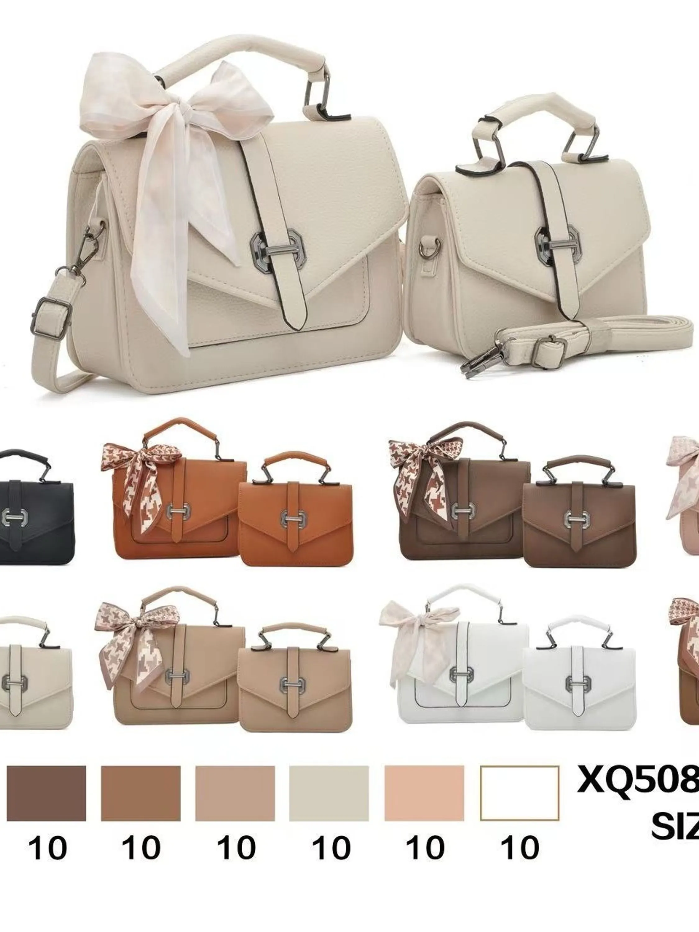 Terno feminino de duas peças com lenço de seda XQ5082