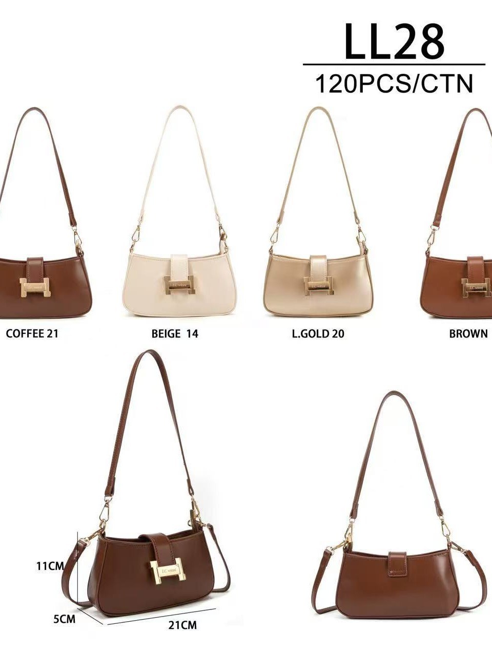 Bolsas femininas modernas e casuais LL28