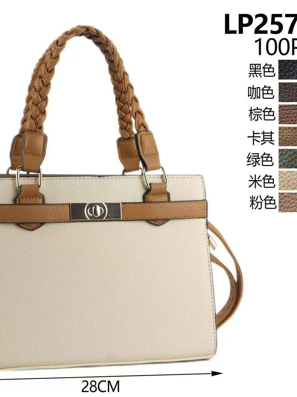Bolsa feminina bicolor elegante e casual LP25712-3