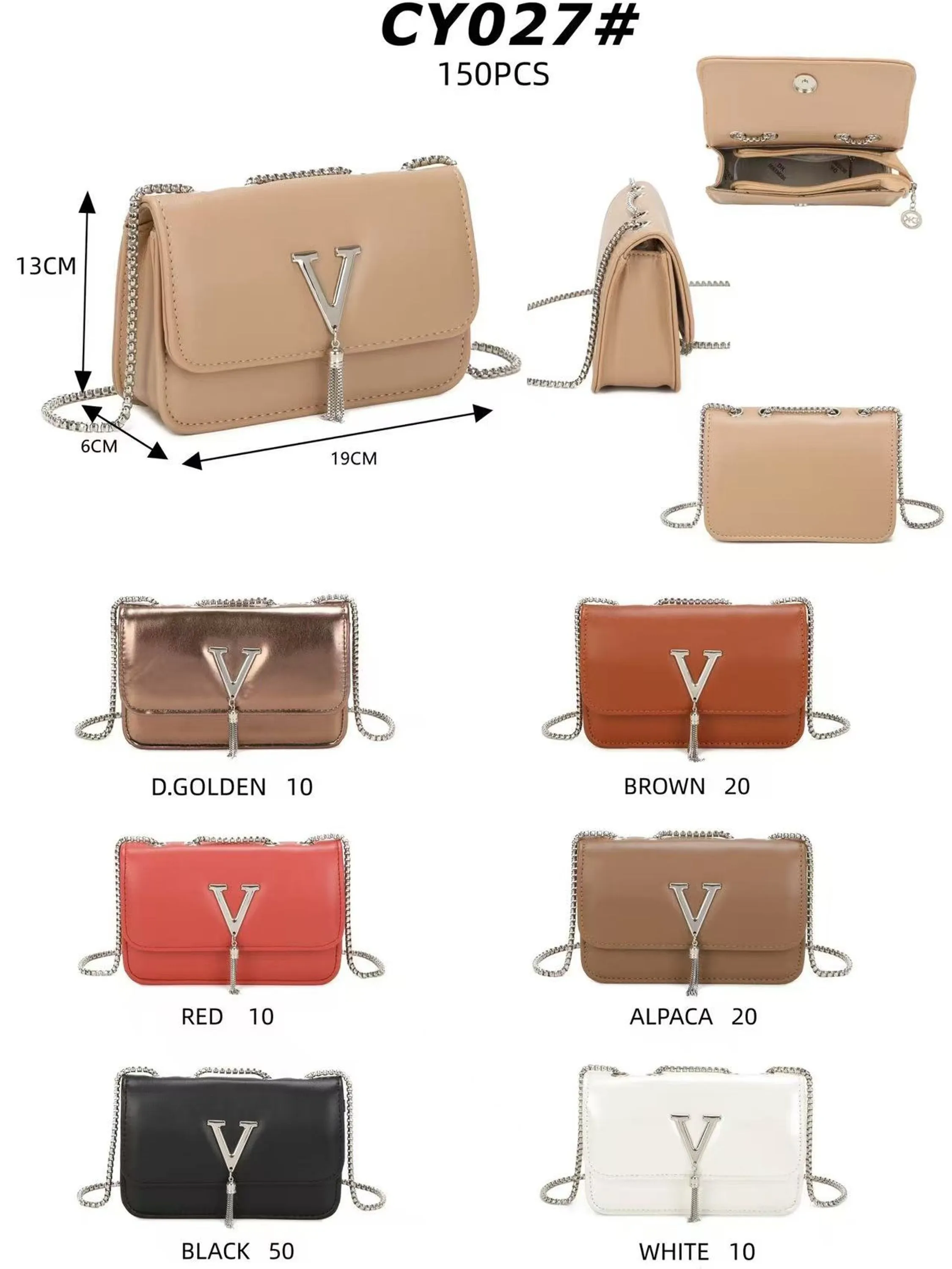 Nova bolsa de corrente elegante YC027