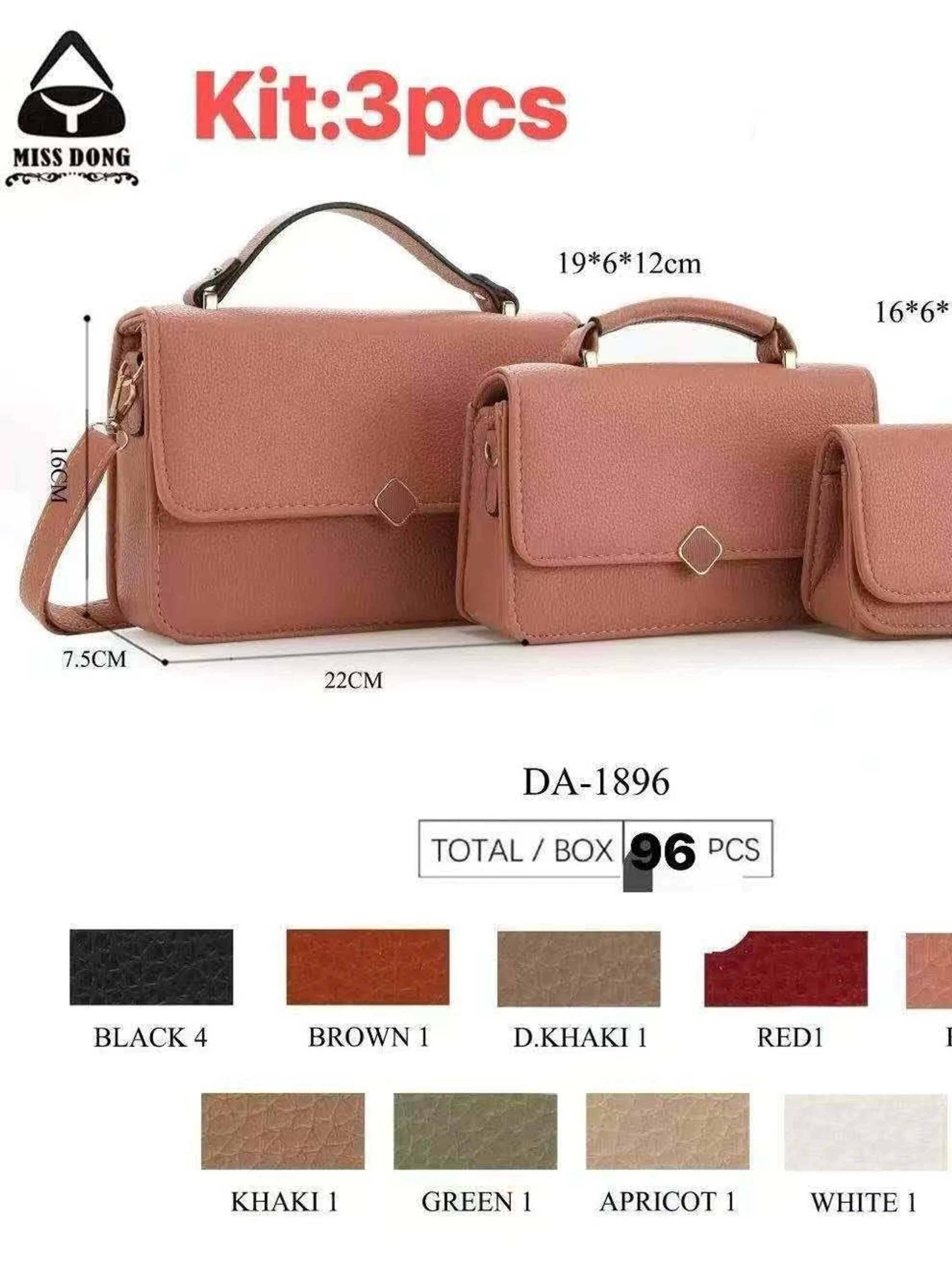 Bolsa kit 3 peças DA-1896