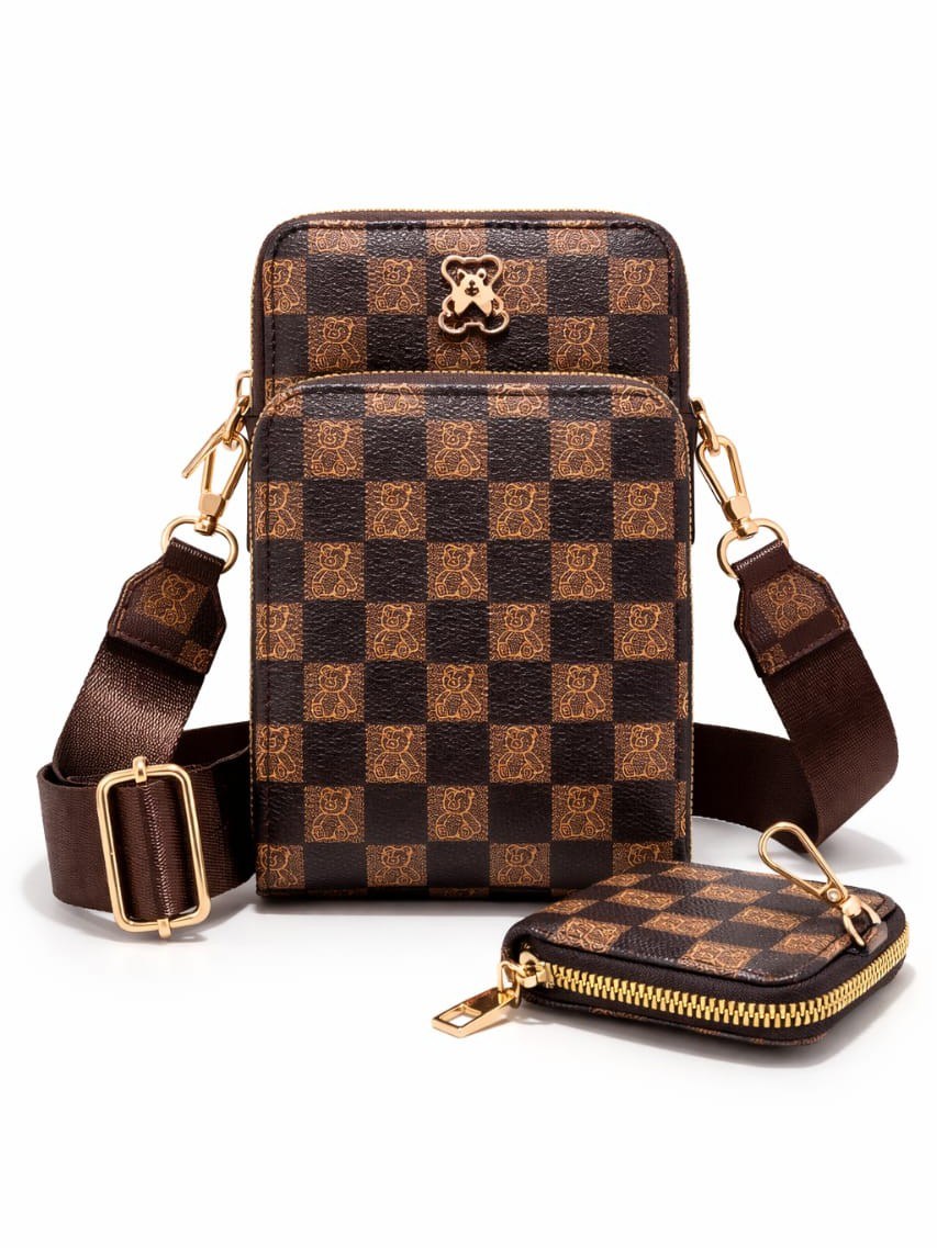 Bolsa de celular elegante com estampa de guaxinim 489