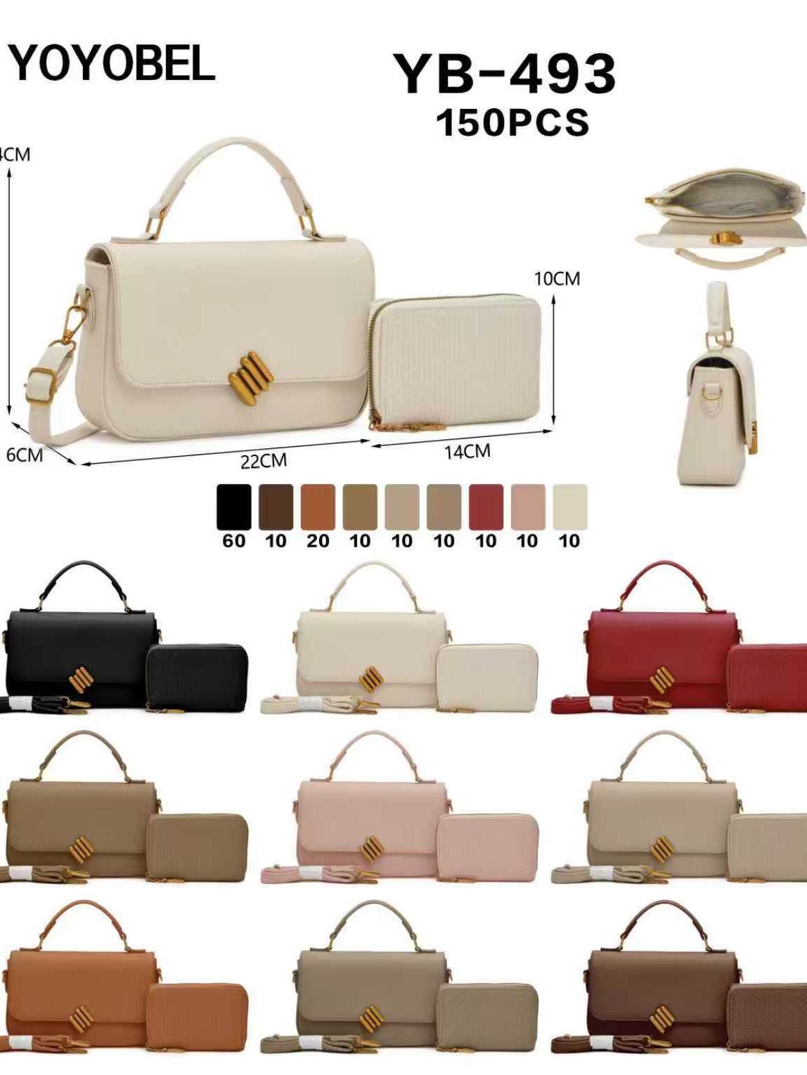 Bolsas femininas modernas e casuais YB-493
