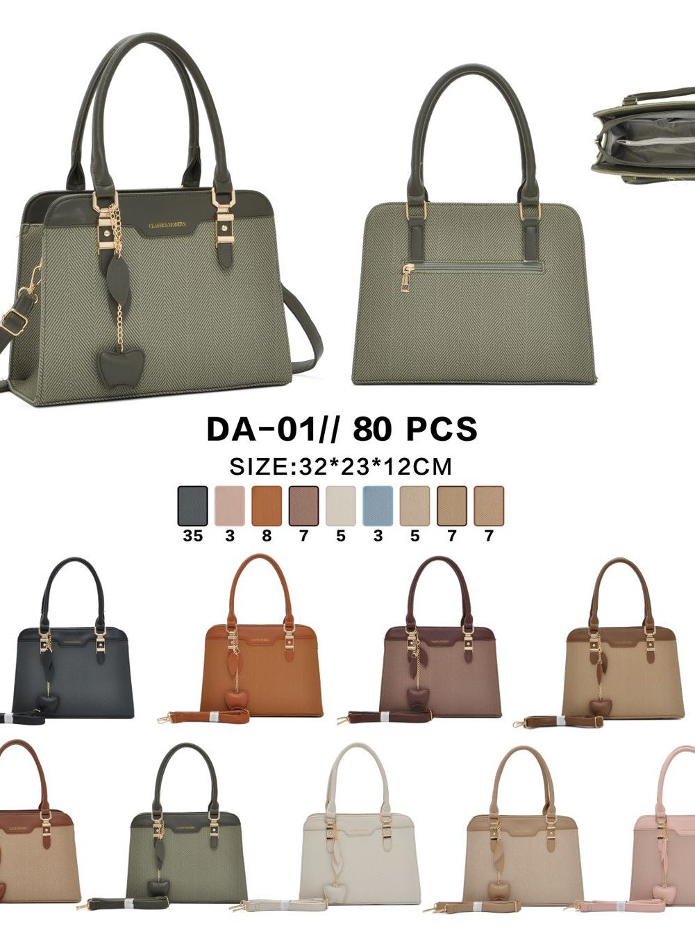 Novas bolsas femininas estilosas com pingentes.DA-01