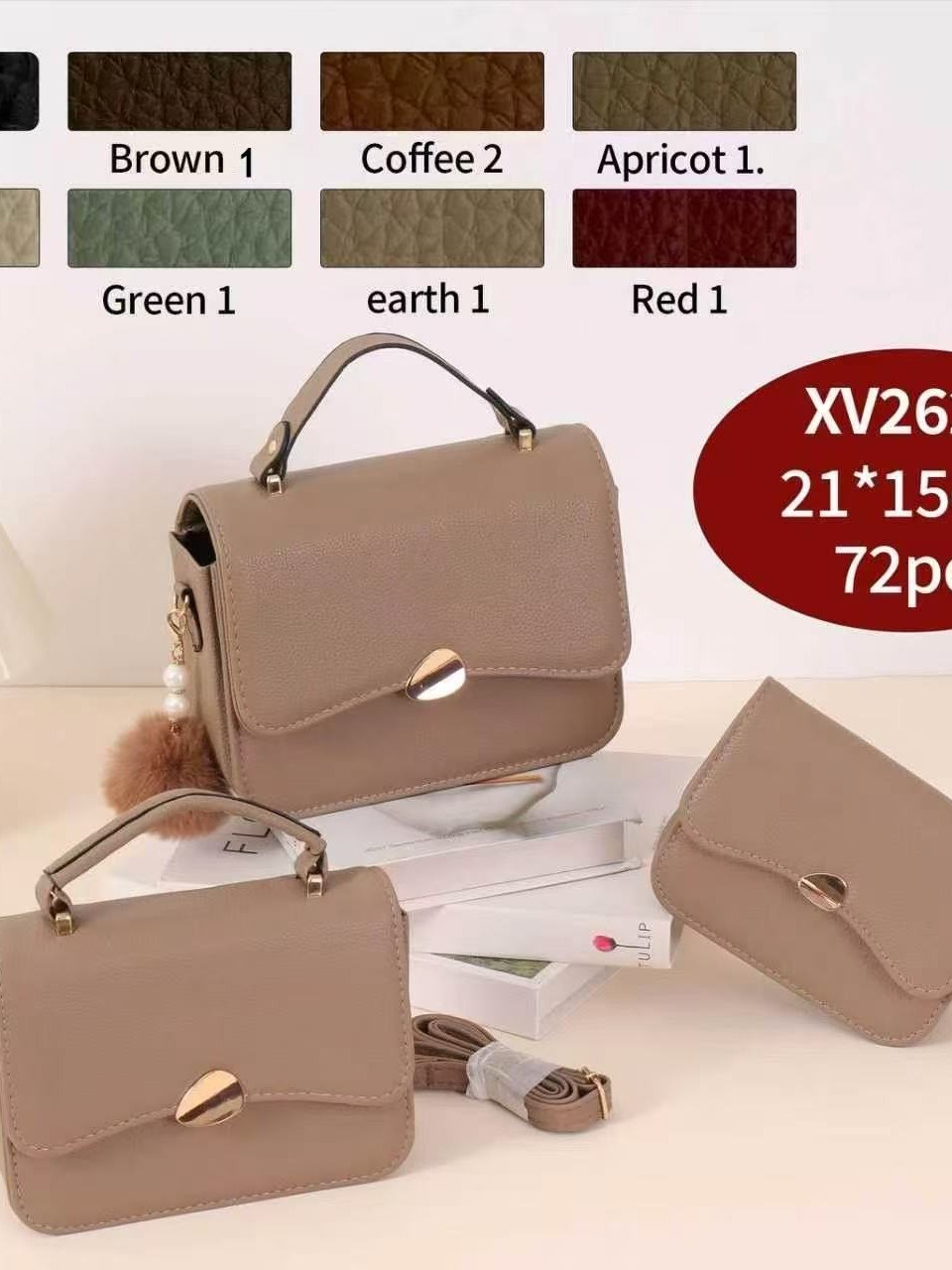 Conjunto casual elegante de 3 peças 2627