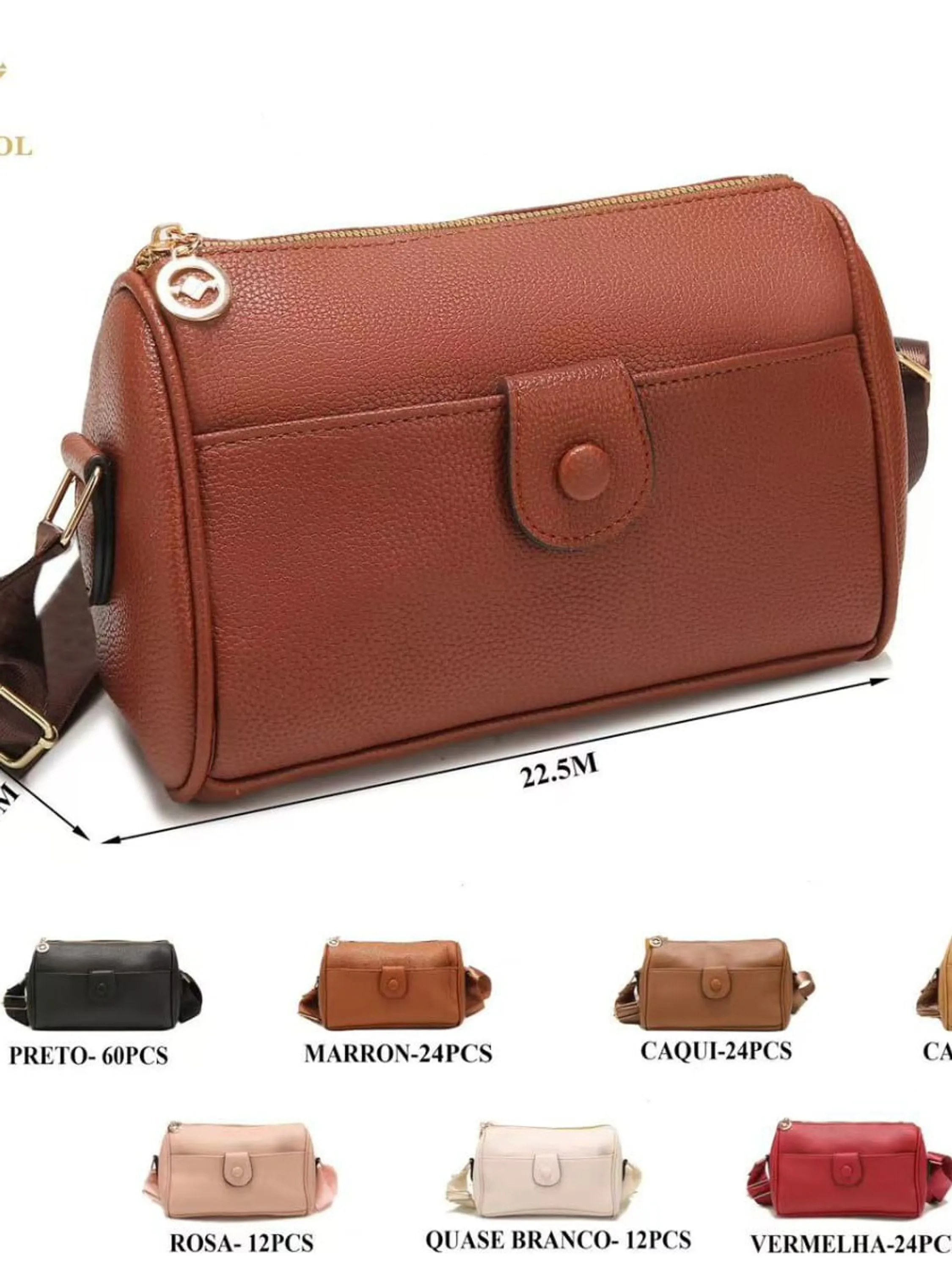 Bolsa tiracolo de banda larga da moda LA330