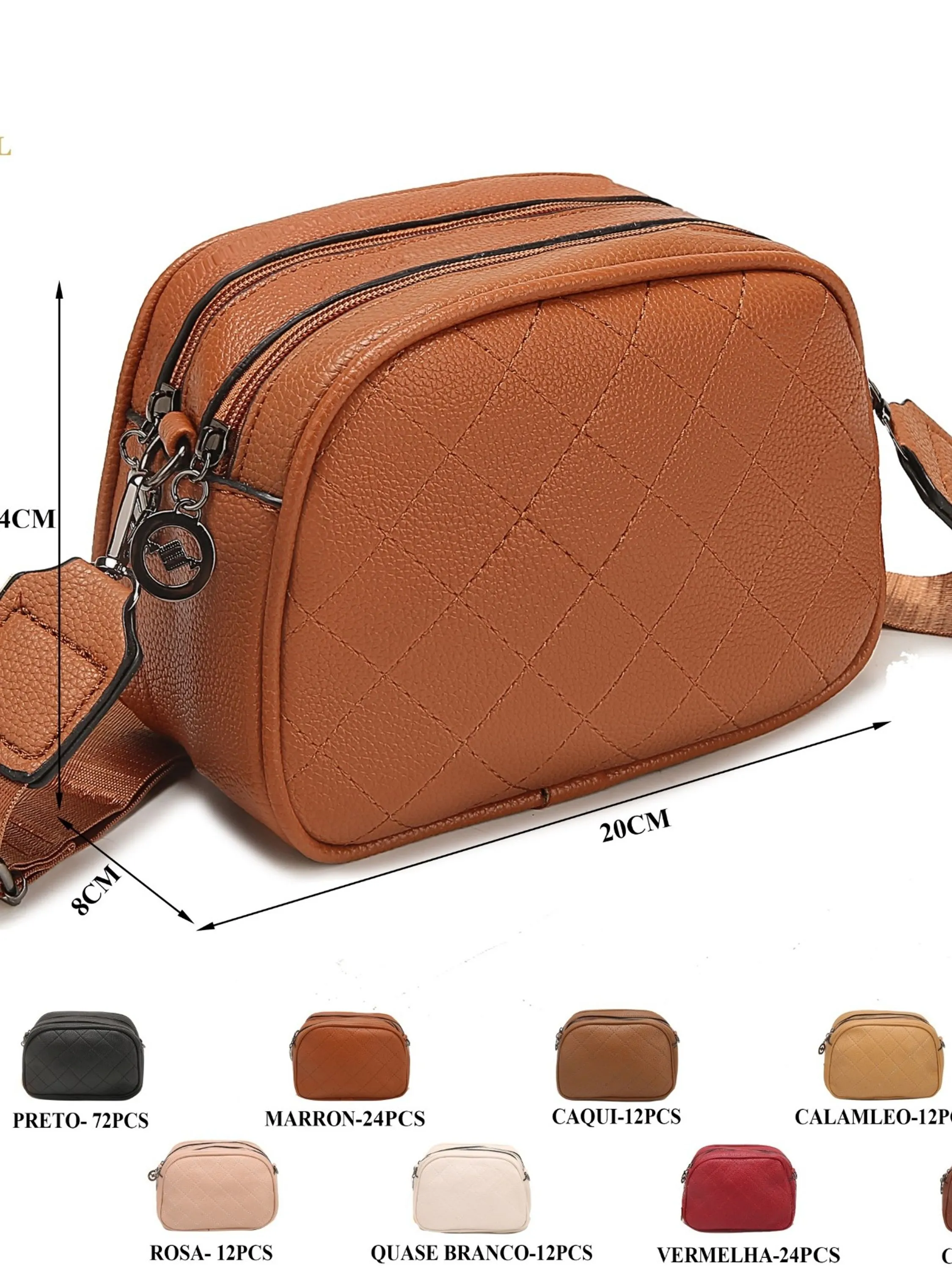 Bolsa transversal feminina casual LA329