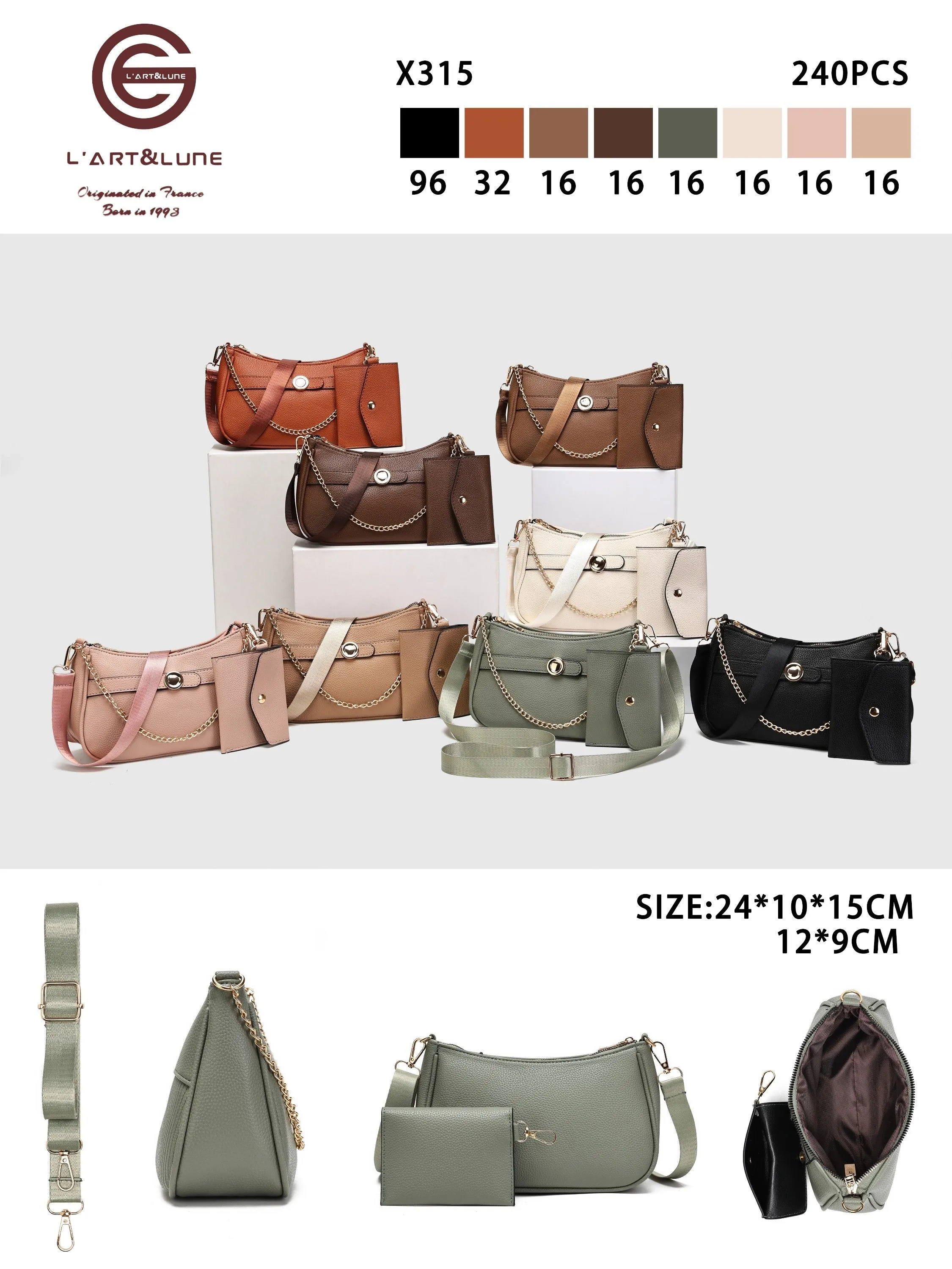 Bolsas femininas casuais da modaX315