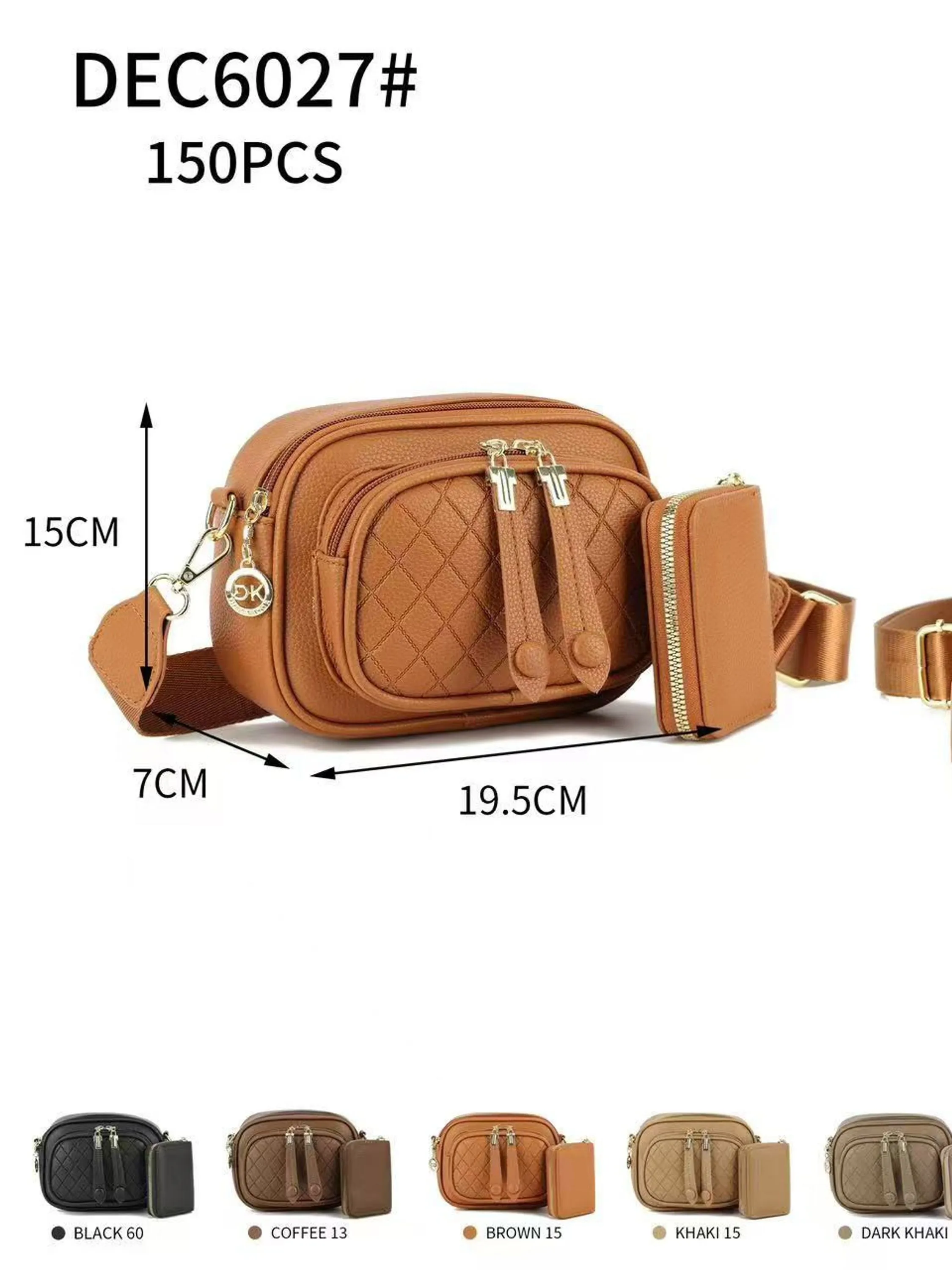 Bolsa feminina casual da moda com carteira DEC6027