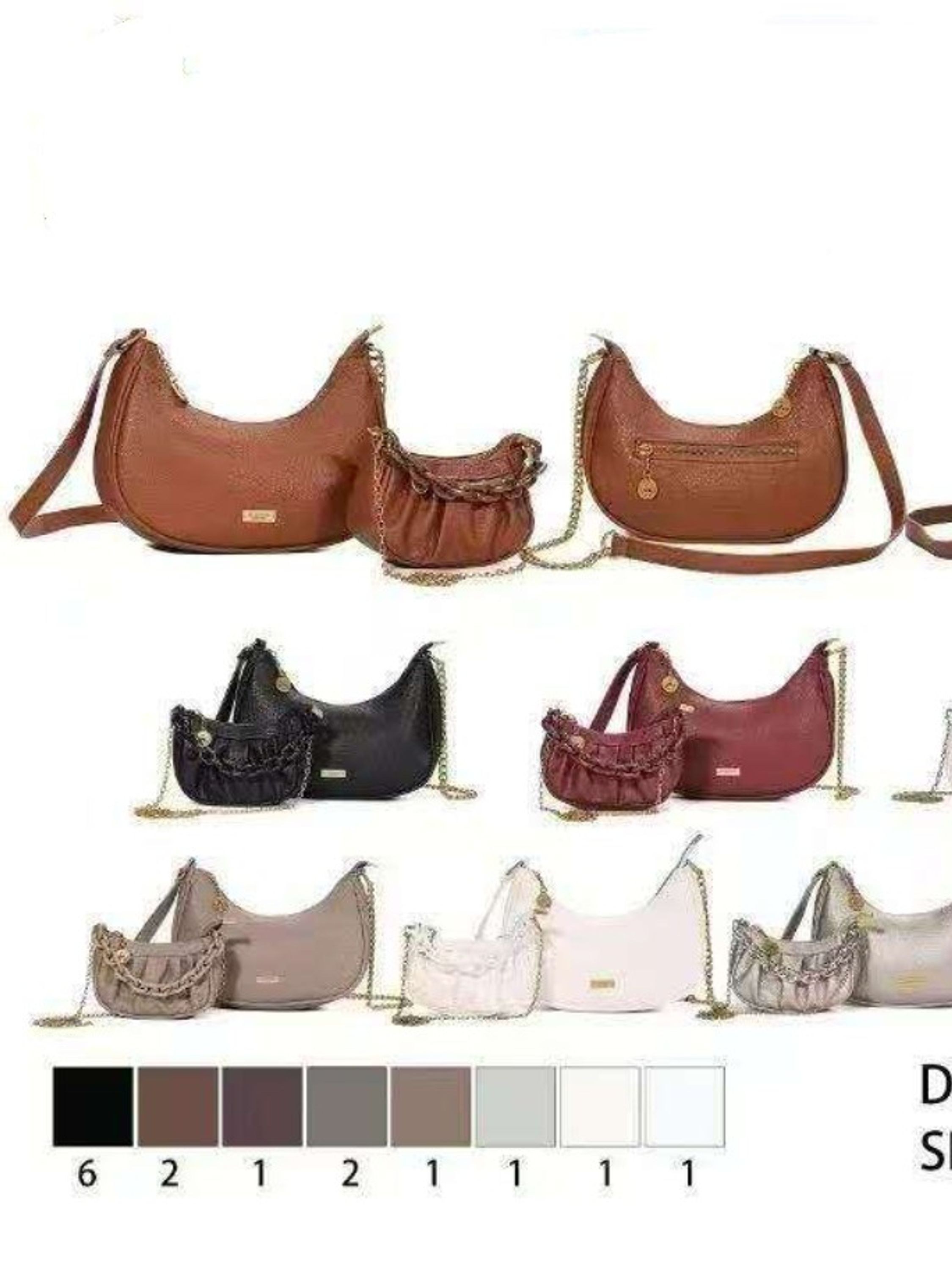 Bolsas casuais femininas kit DB-1518