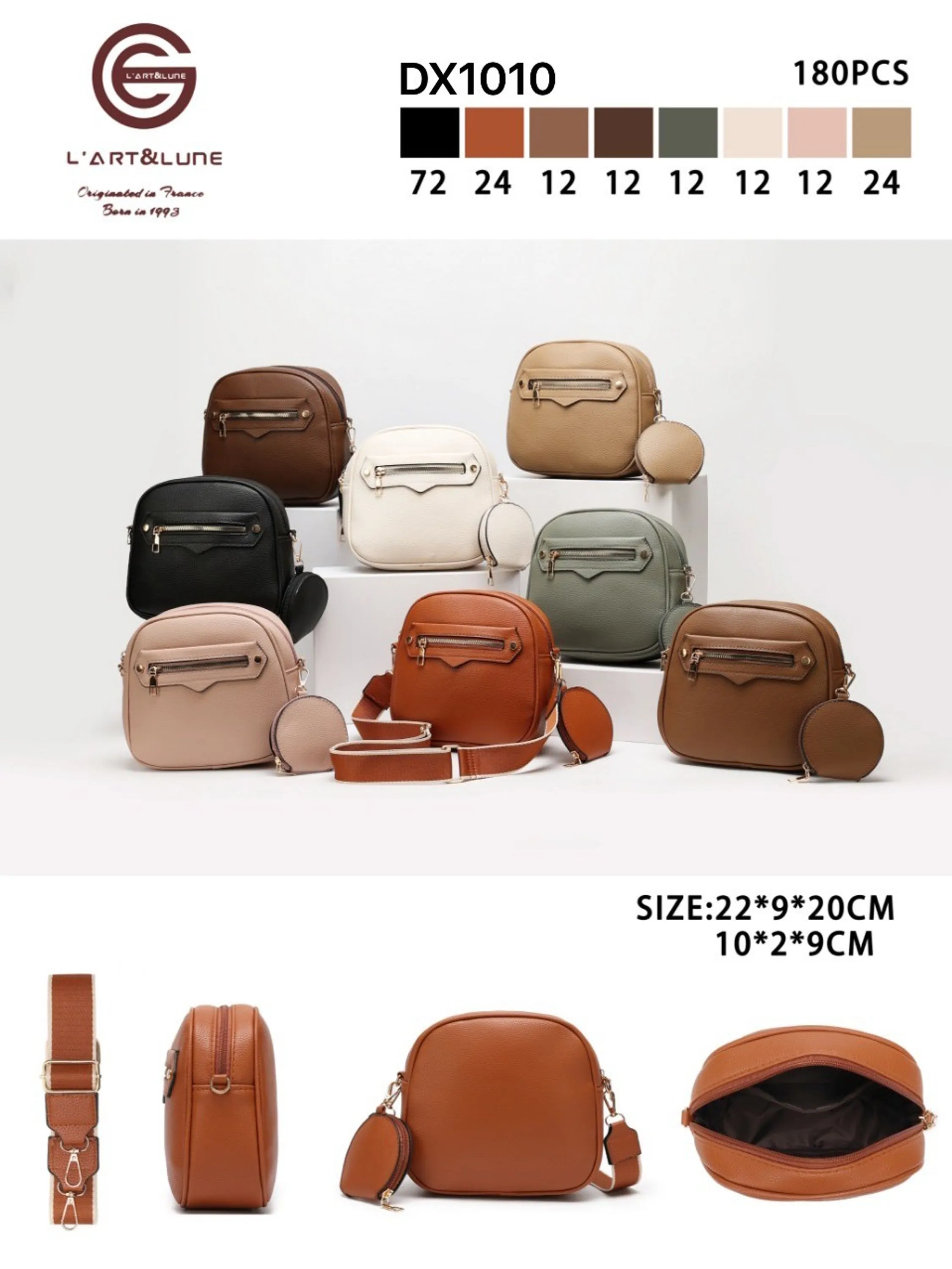 Bolsa transversal da moda DX1010