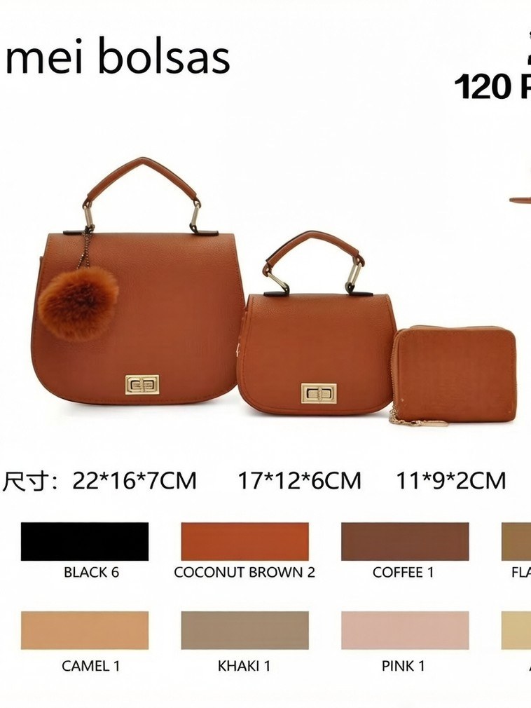 Conjunto elegante de duas peças com carteira.202