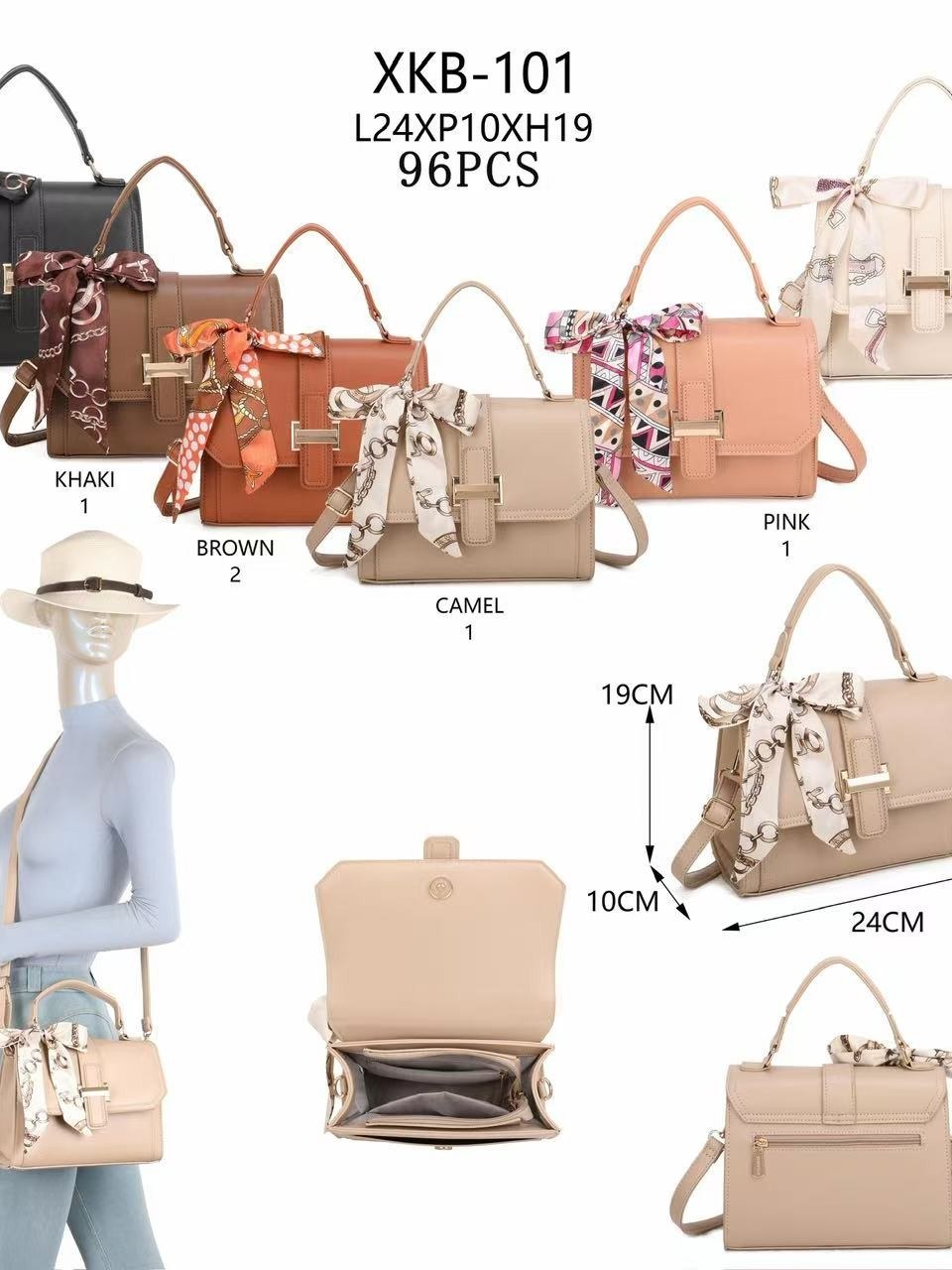Bolsa transversal feminina da moda 101