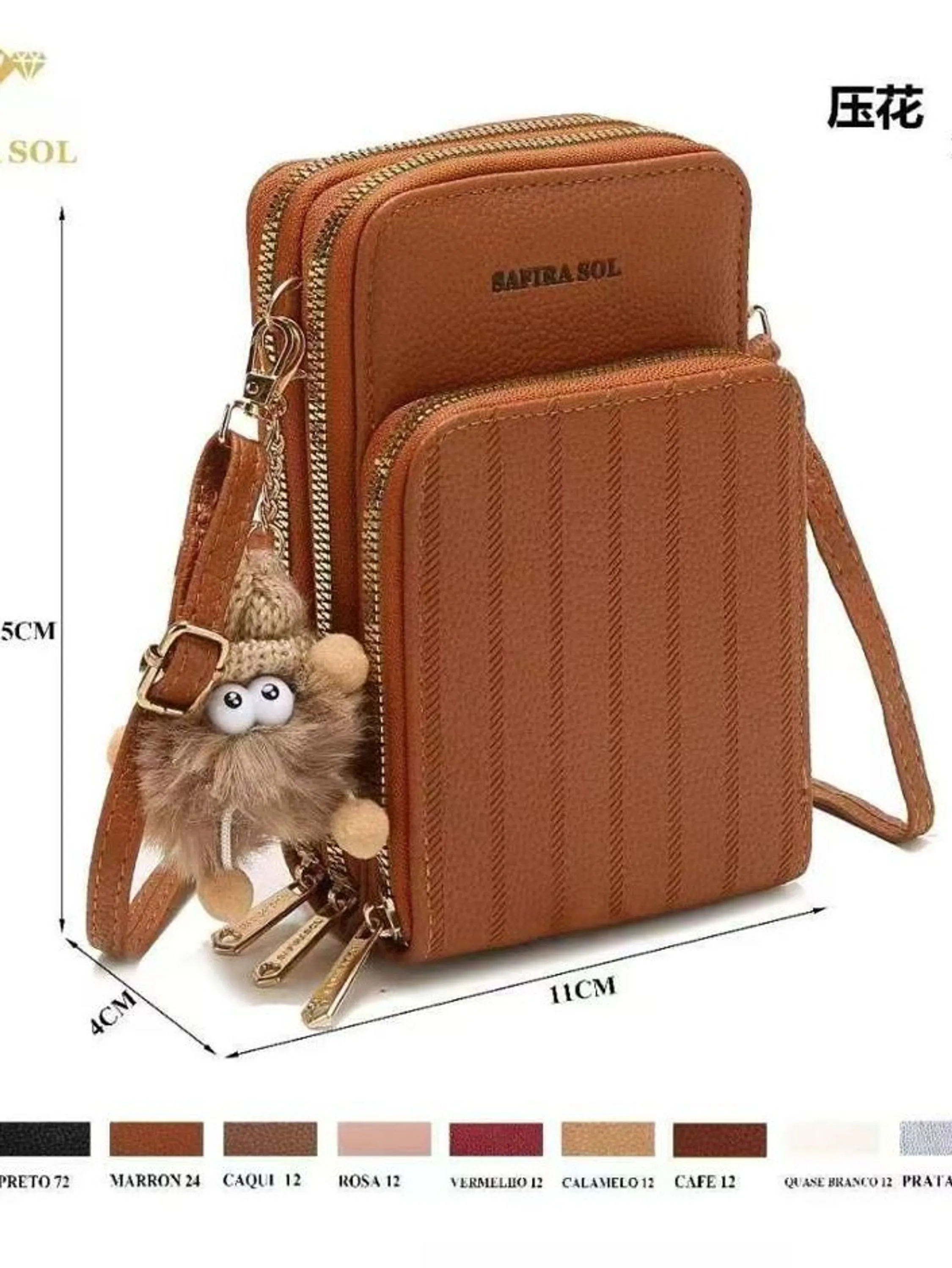 Bolsa popular para celular com carteira LT635