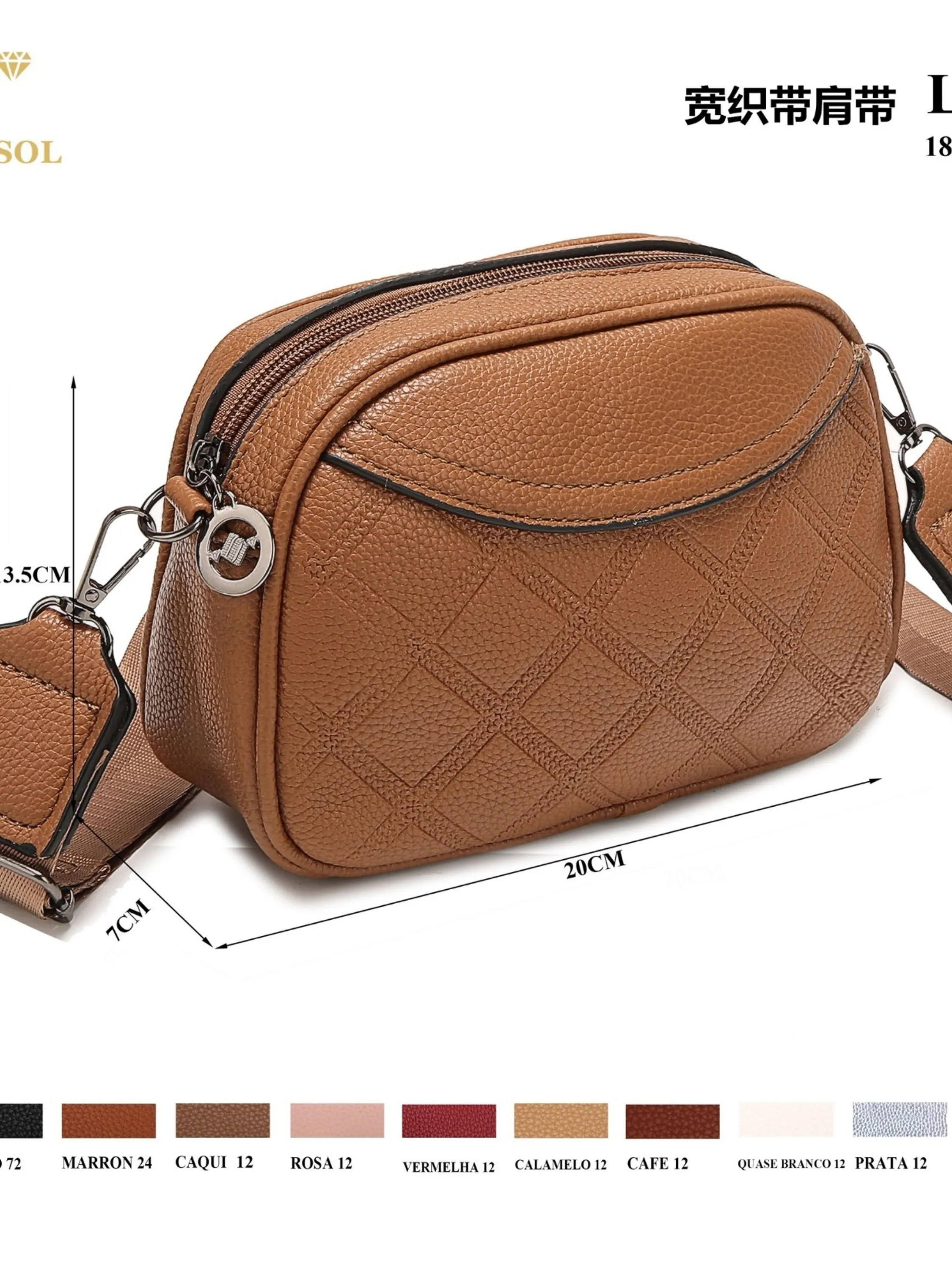 Bolsa transversal da moda LA 225