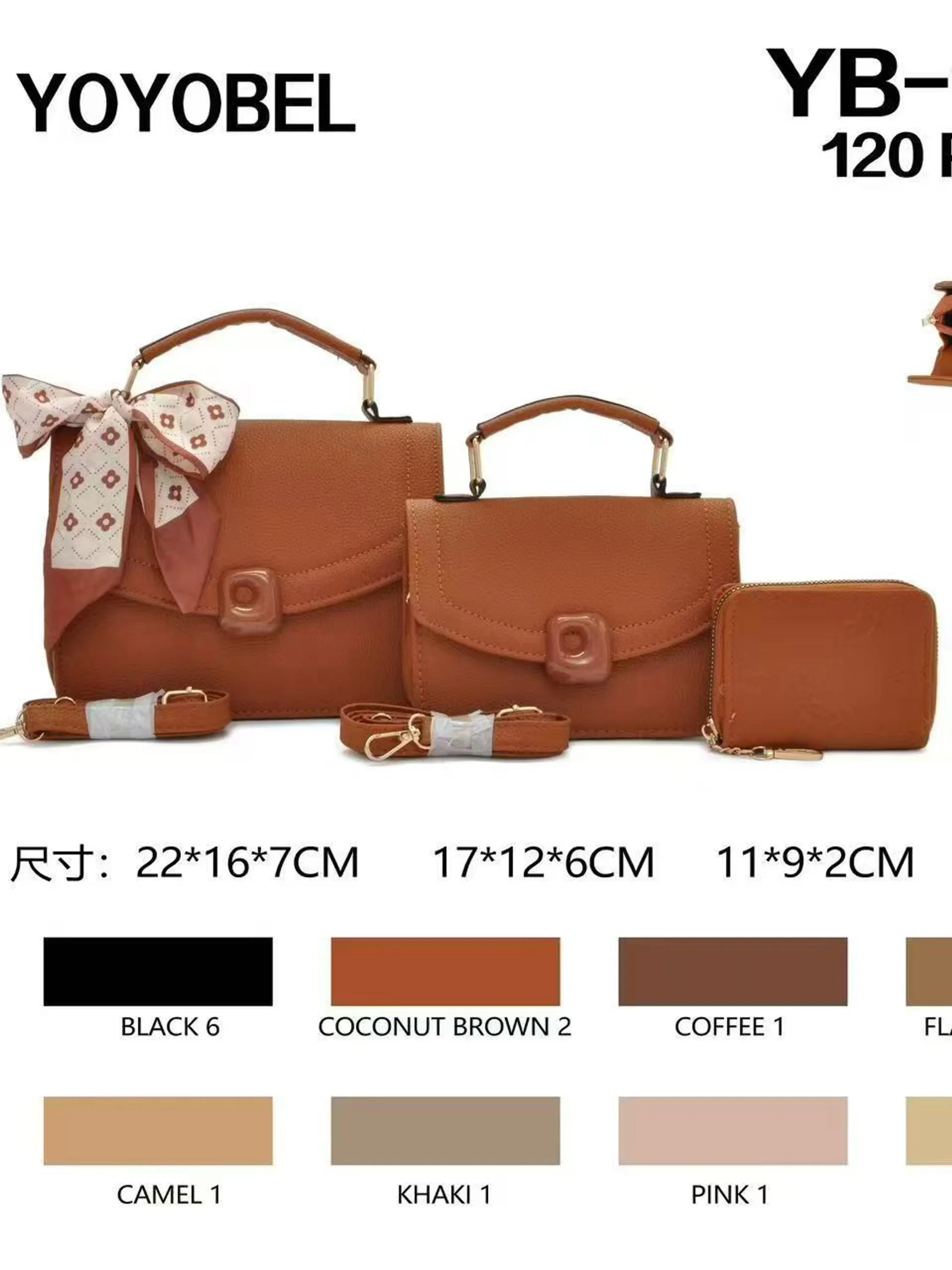 Novo terno de duas peças da moda com carteira YB-200