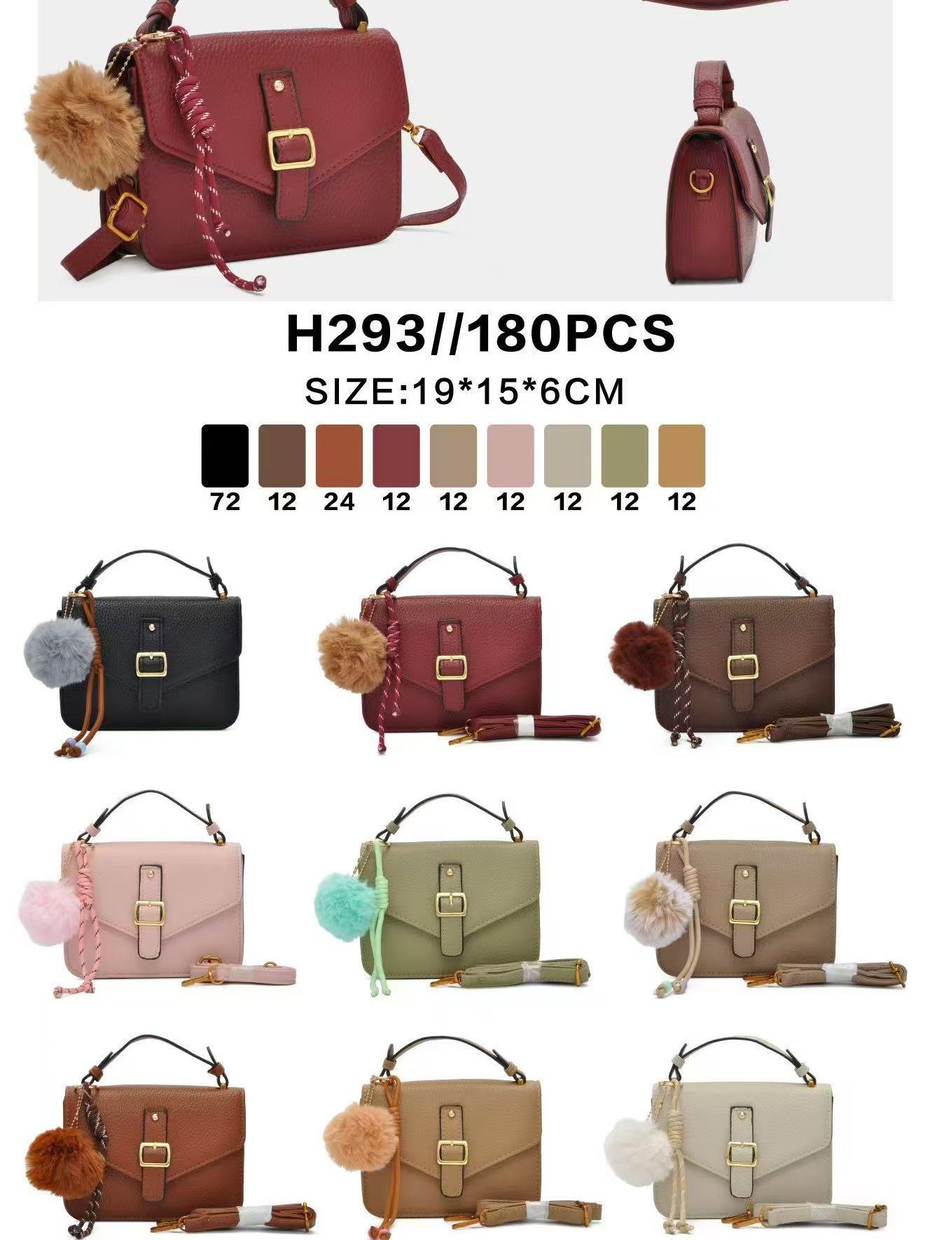 Bolsas femininas modernas e casuais H293