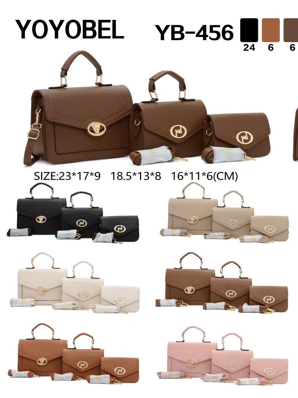 Conjunto de bolsa casual elegante YB-456