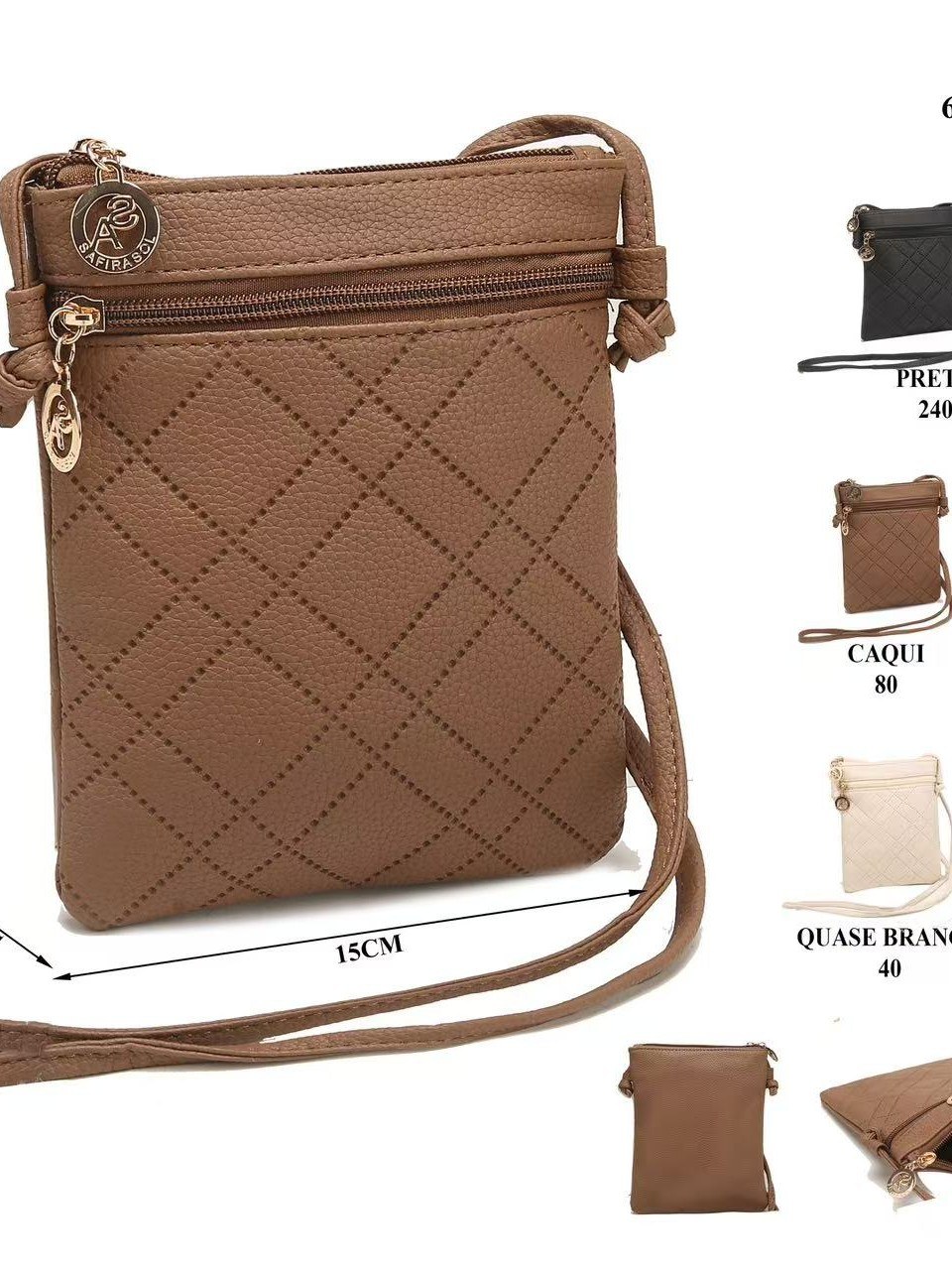 Bolsa transversal feminina casual L9029