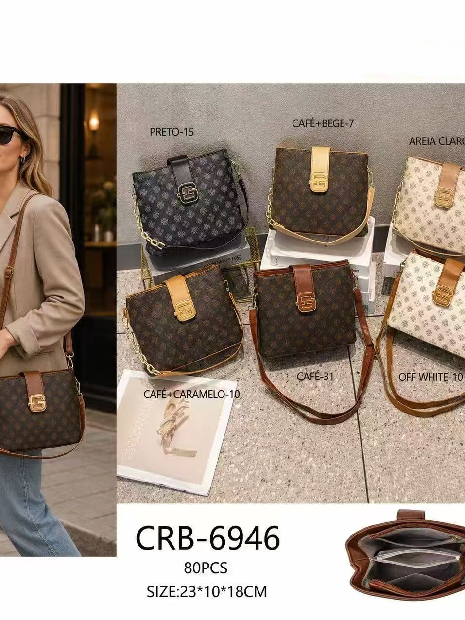 Bolsas femininas modernas e casuais 6946