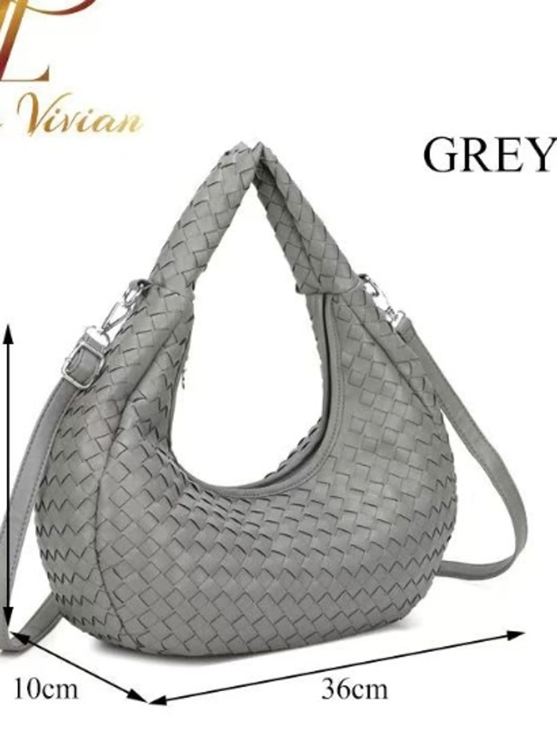 Bolsas elegantes de couro trançado à mão 77977