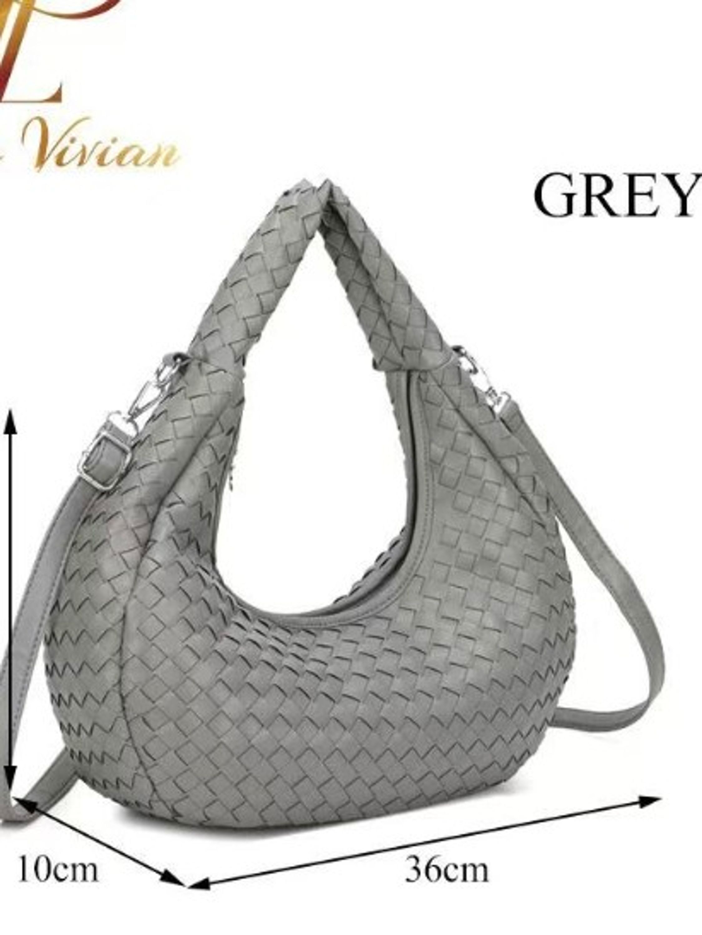 Bolsas elegantes de couro trançado à mão 77977