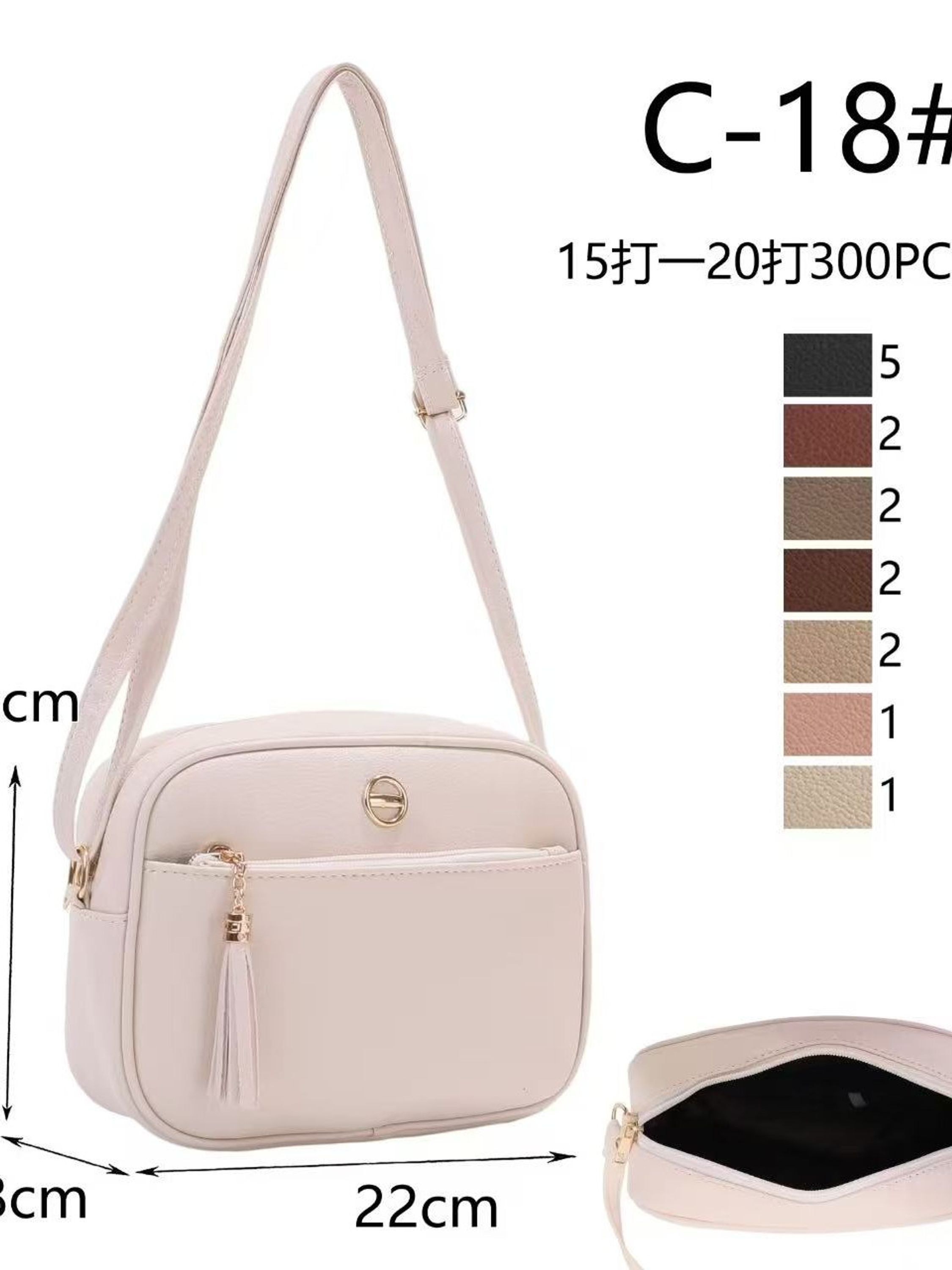 Bolsa transversal casual feminina C-18