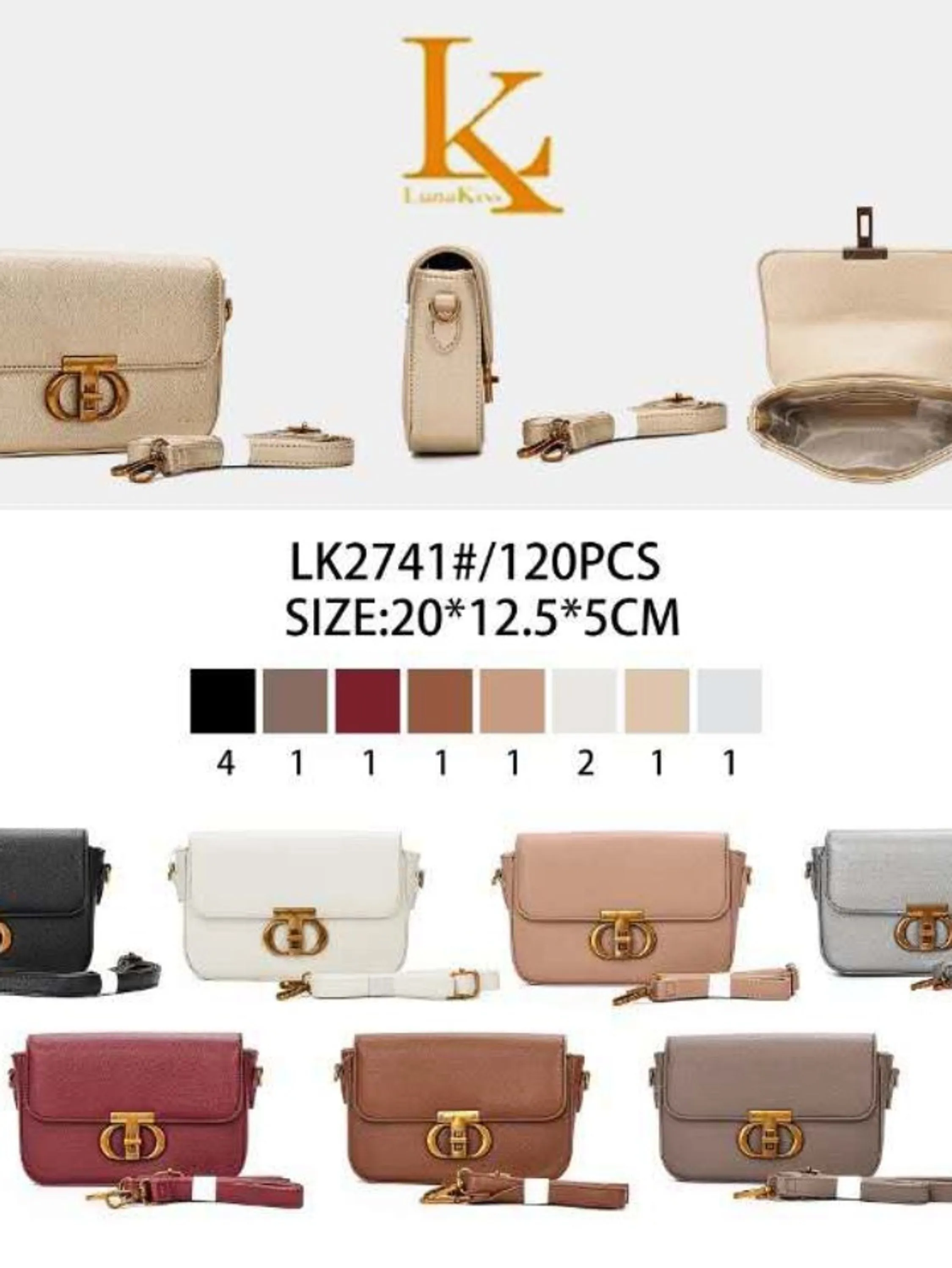 Bolsa transversal da moda LK2741