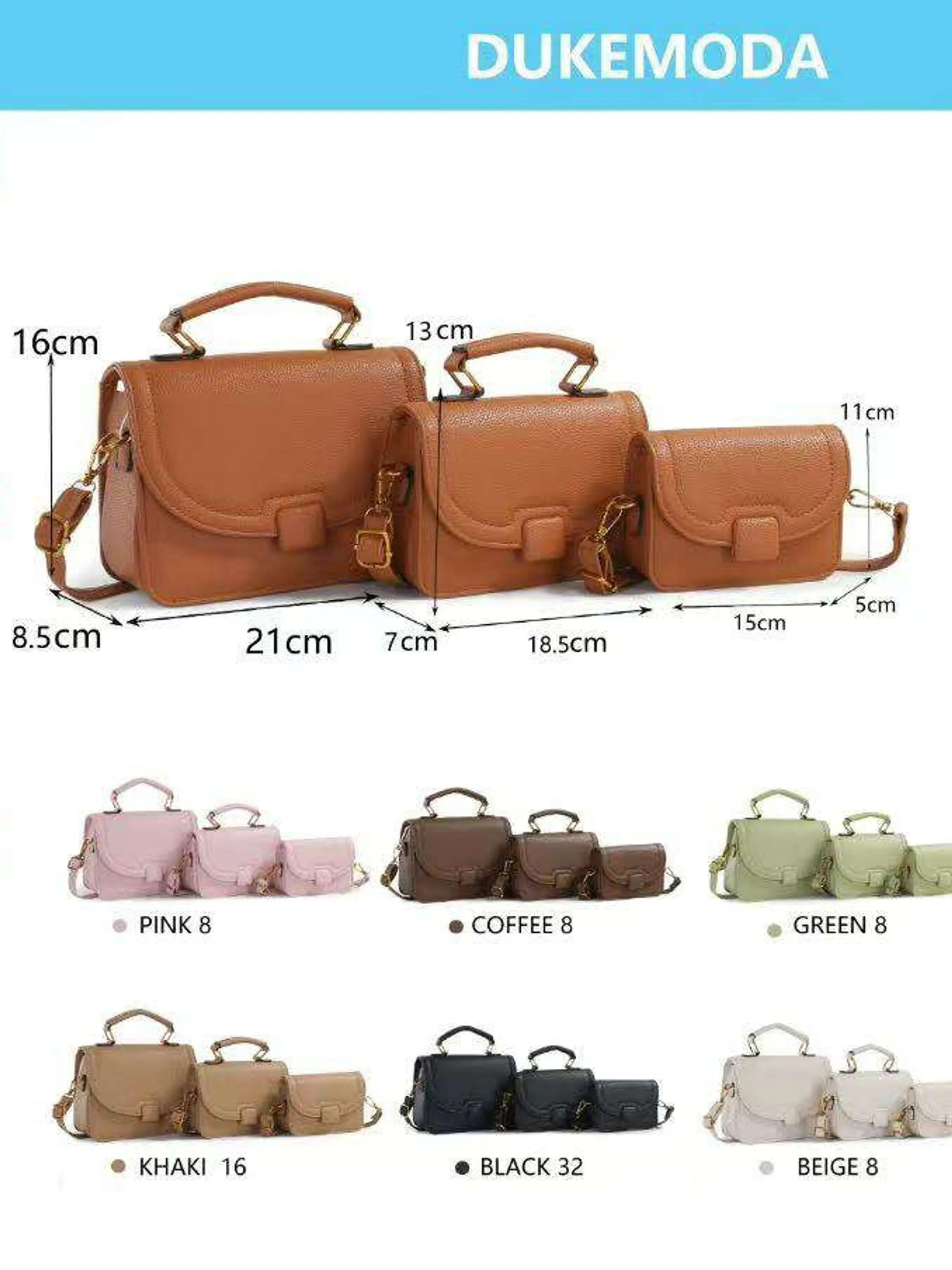 Conjunto de bolsas casuais femininas SX6029